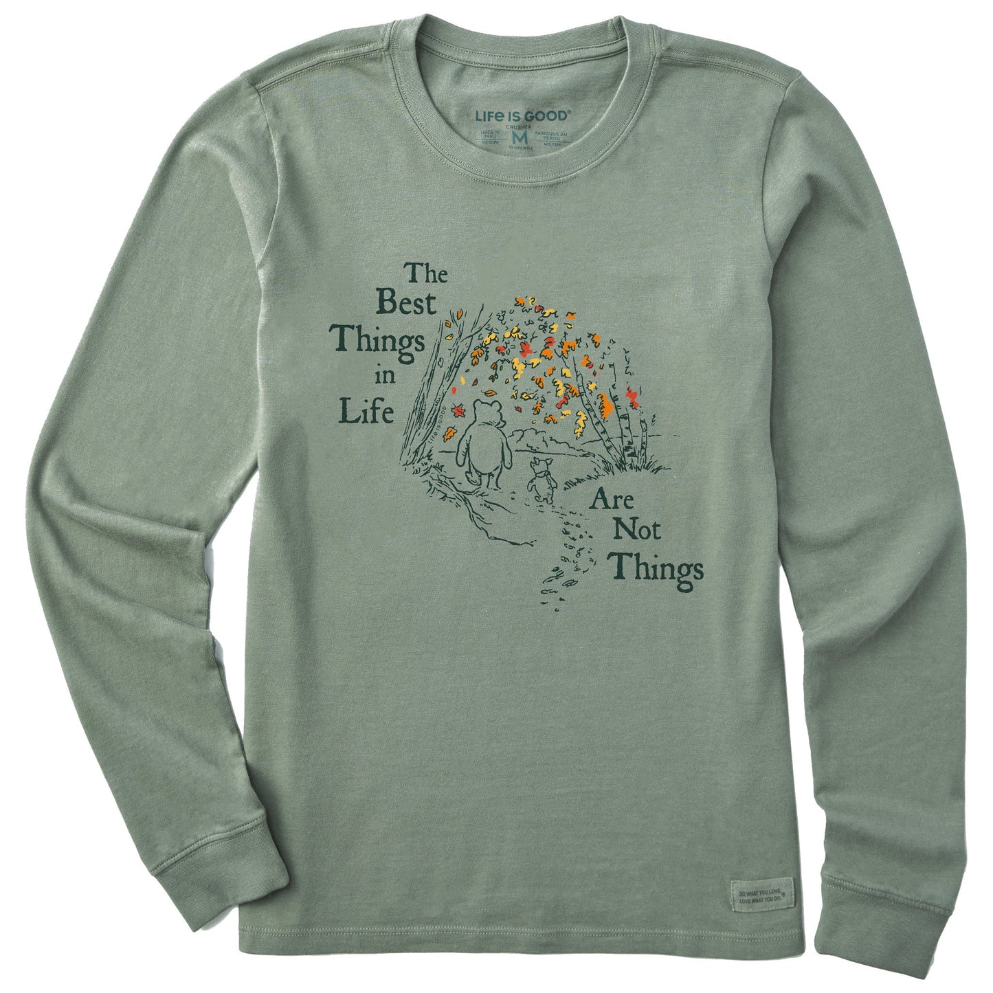 Women's Winnie Best Things Foliage Long Sleeve Crusher Tee