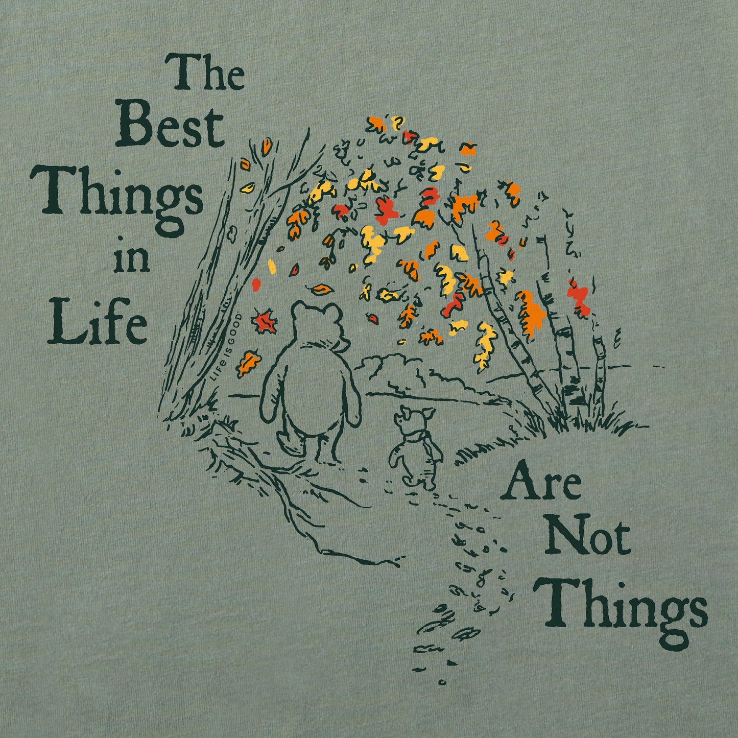 Women's Winnie Best Things Foliage Long Sleeve Crusher Tee