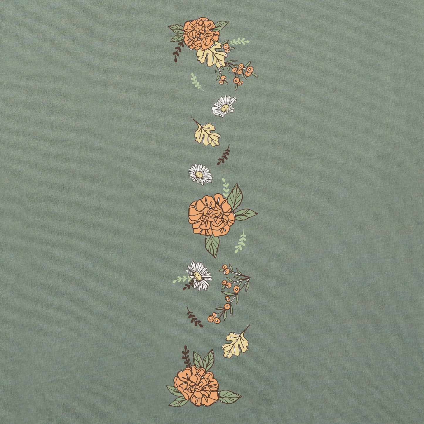 Women's Fall Luna Moth Long Sleeve Crusher Boxy Tee