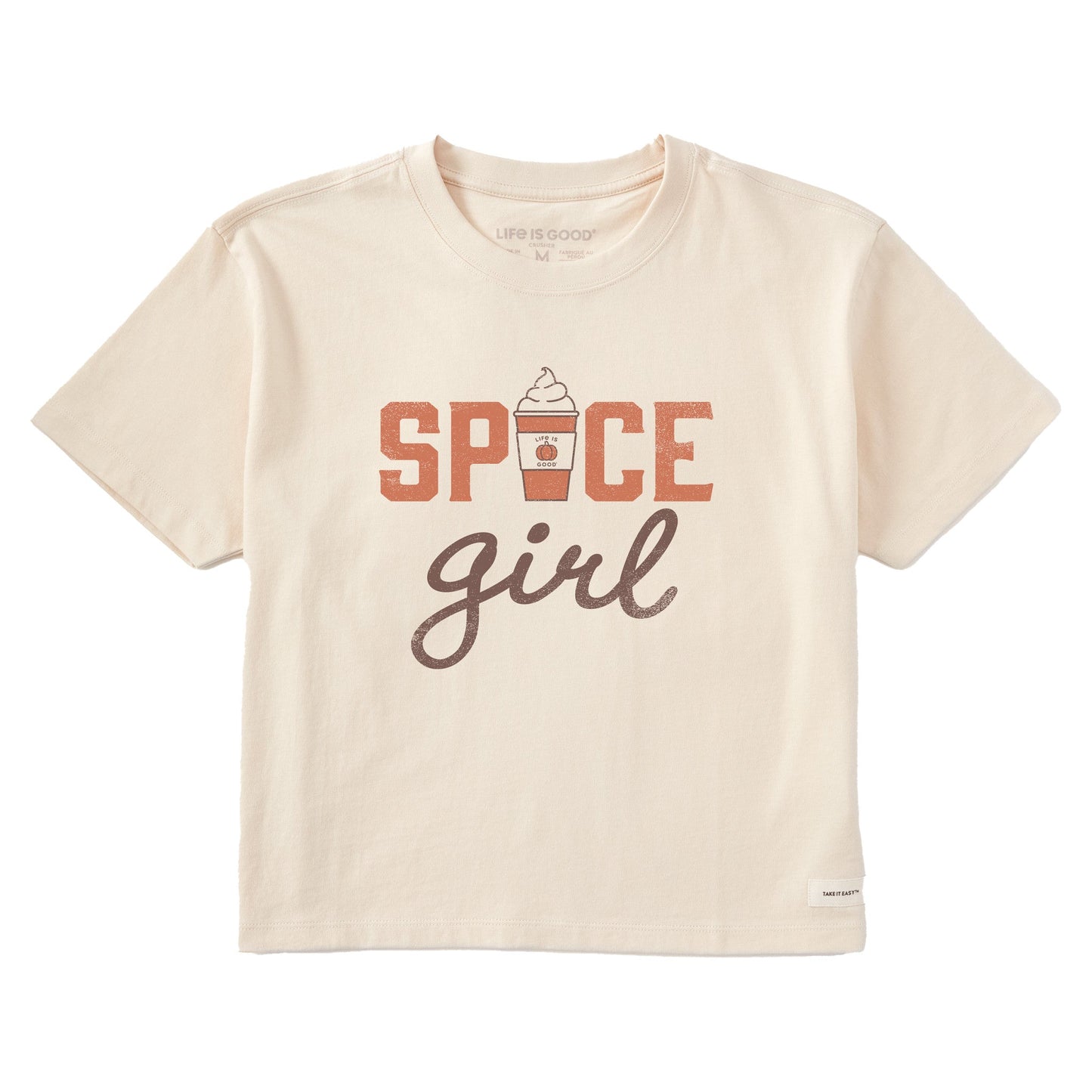 Women's Spice Girl Short Sleeve Crusher Boxy Tee