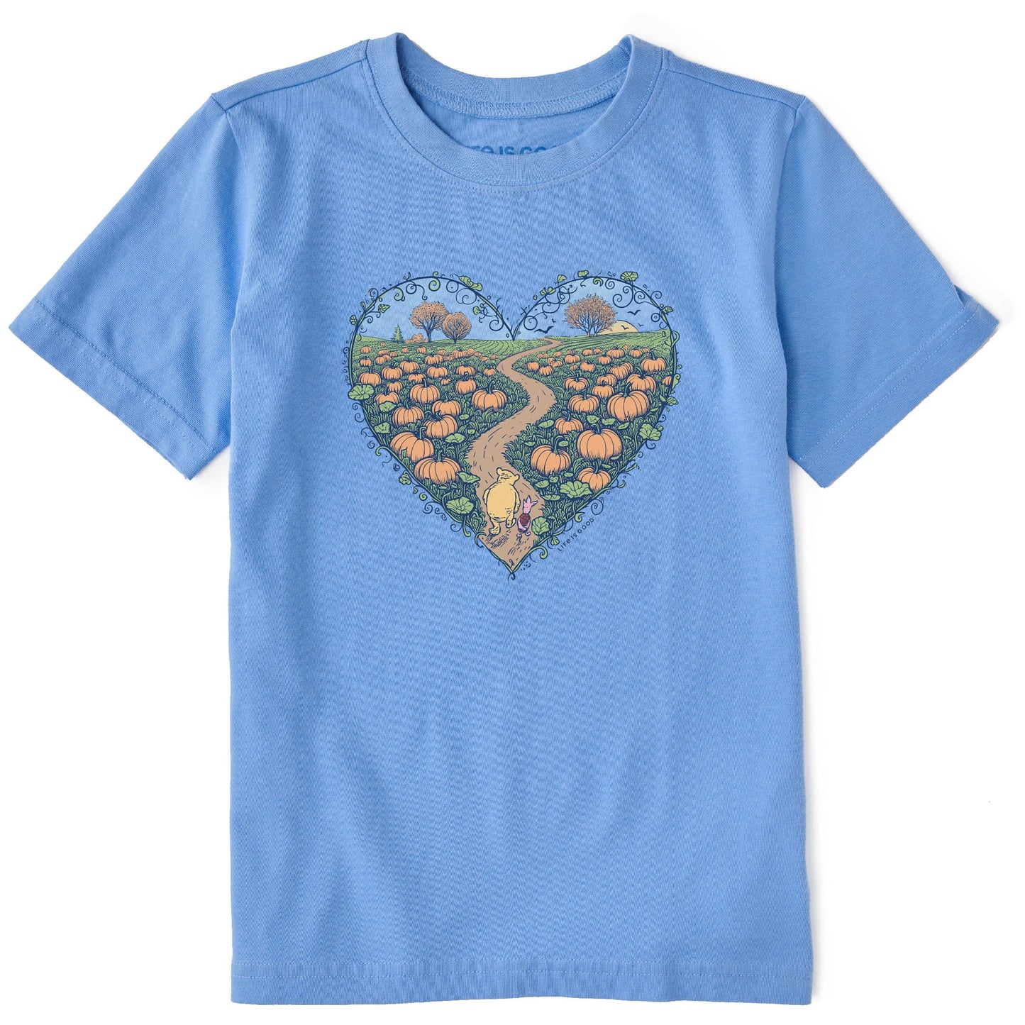 Kids Winnie & P Pumpkin Patch Heart Short Sleeve Crusher Tee