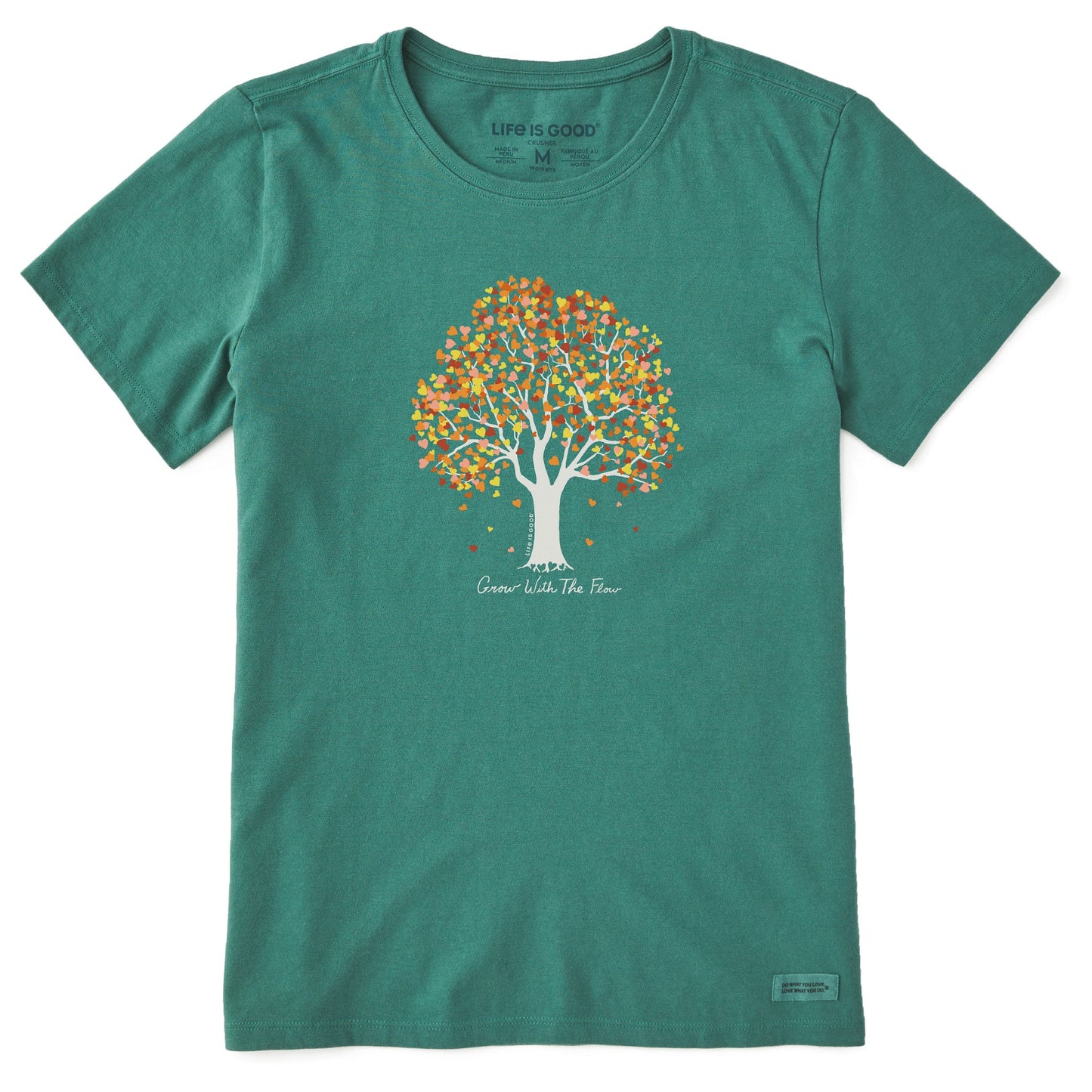 Women's Grow with the Flow Fall Heart Tree Short Sleeve Crusher Tee