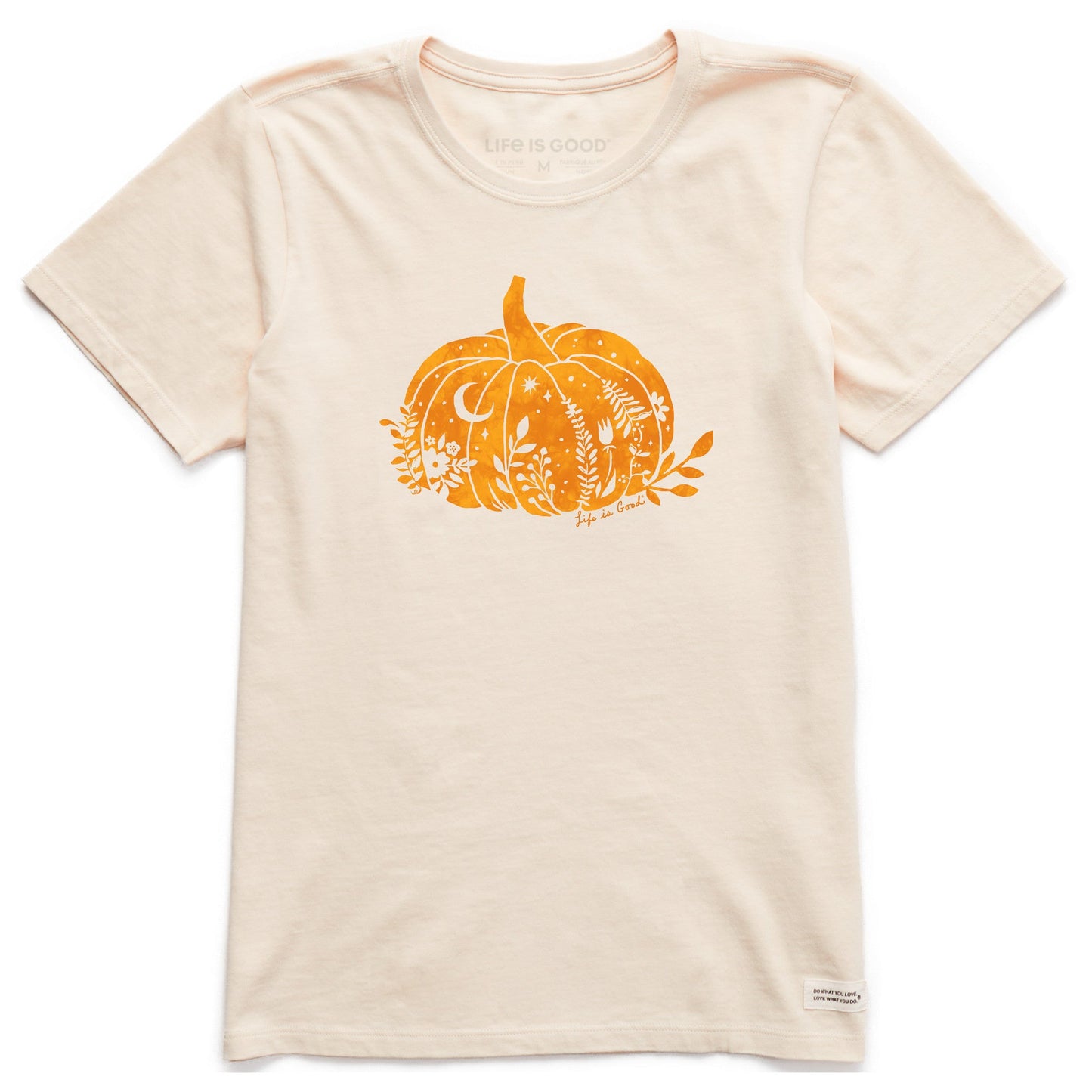 Women's Pumpkin Floral Short Sleeve Crusher Tee