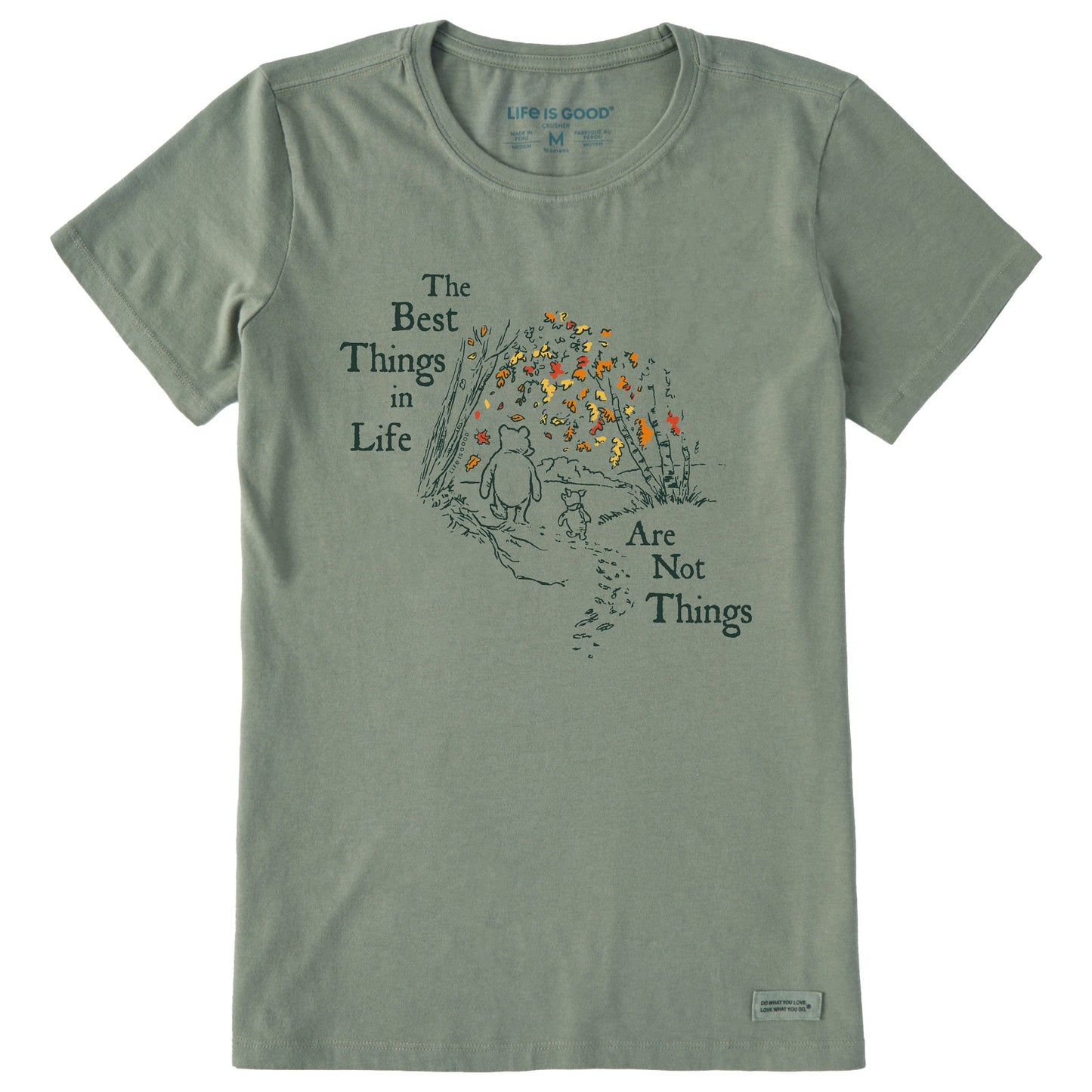 Women's Winnie Best Things Foliage Short Sleeve Crusher Tee