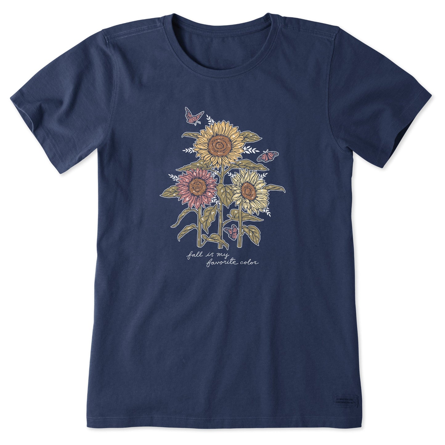 Women's Fall is my Favorite Sunflowers Short Sleeve Crusher Tee