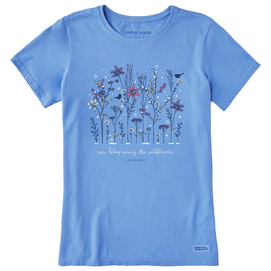 Women's Winter Wildflowers Short Sleeve Crusher Tee