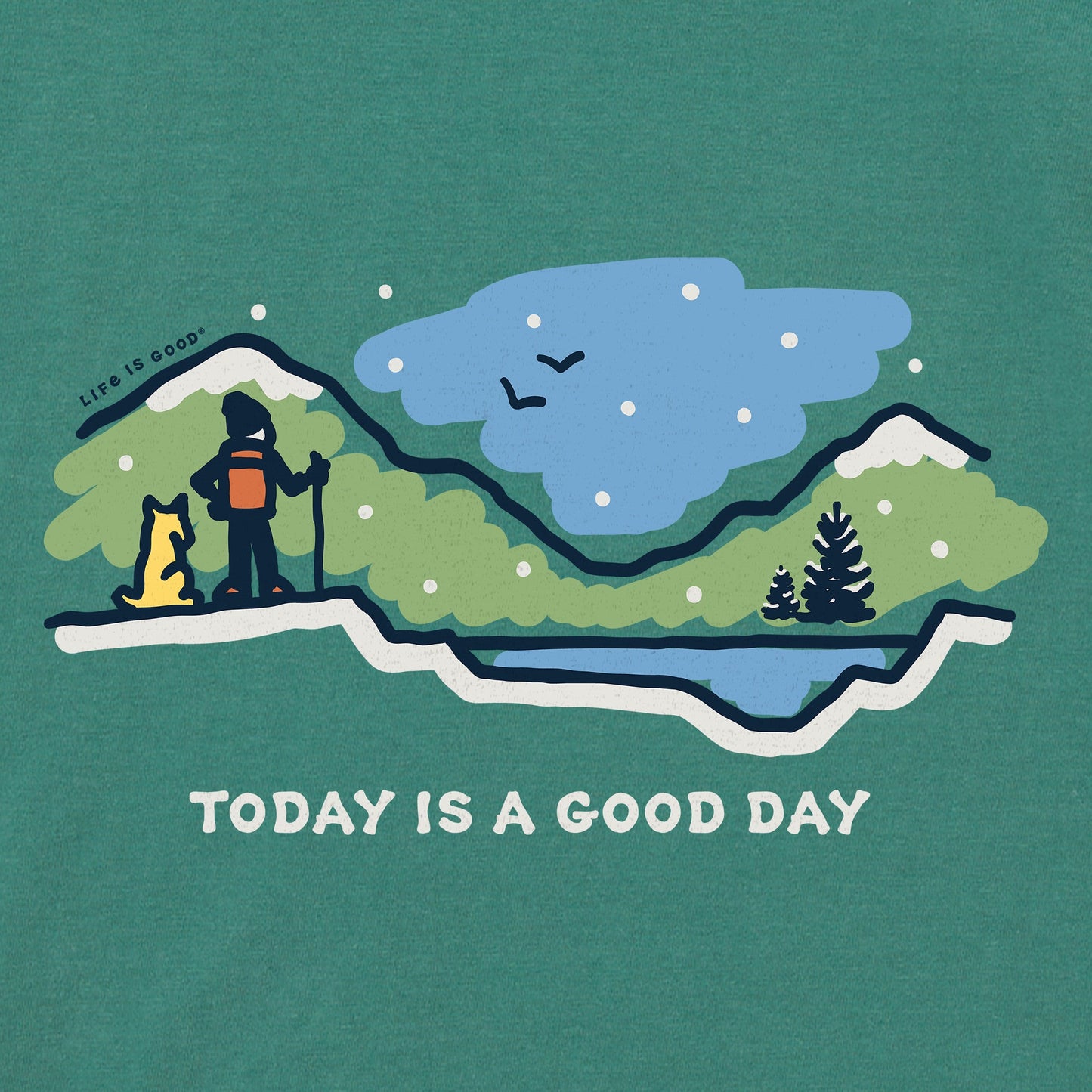 Women's Good Day Hike Snowy Vista Long Sleeve Crusher Tee