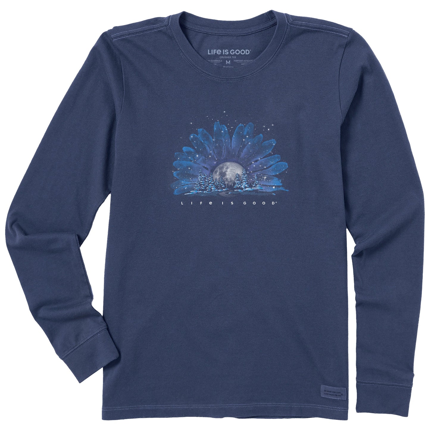 Women's Snow Laden Daisy Long Sleeve Crusher Tee