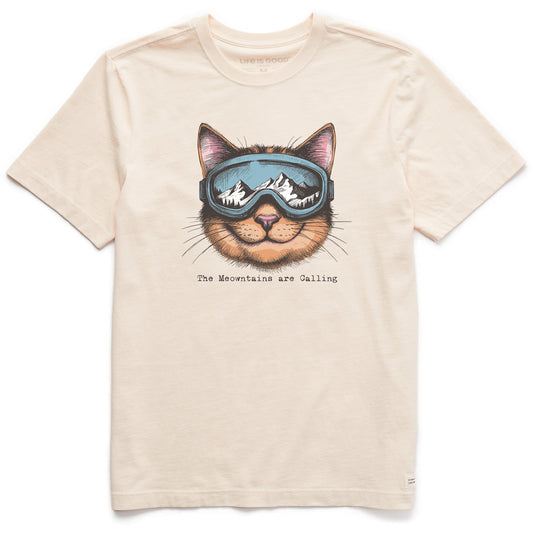 Men's The Meowntains are Calling Short Sleeve Crusher Tee