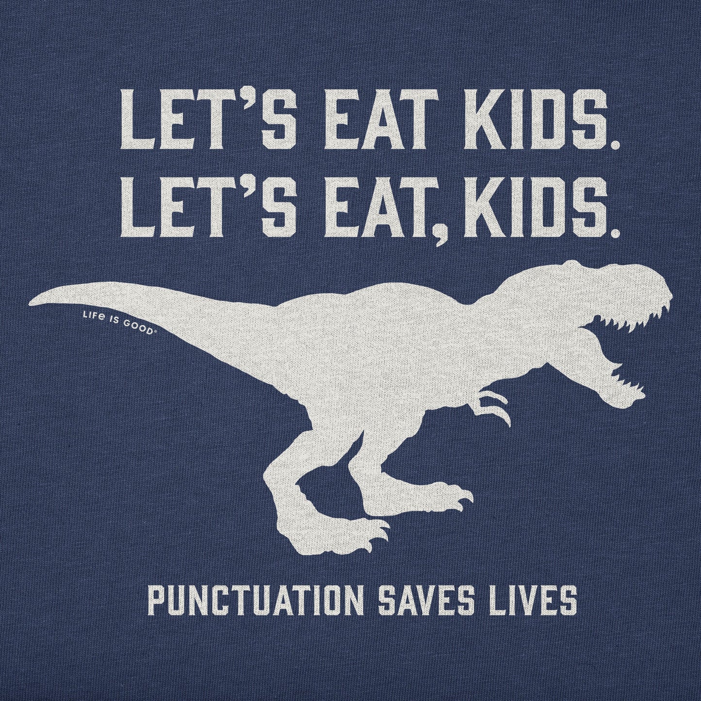 Men's Let's Eat, Kids Trex Short Sleeve Crusher Tee