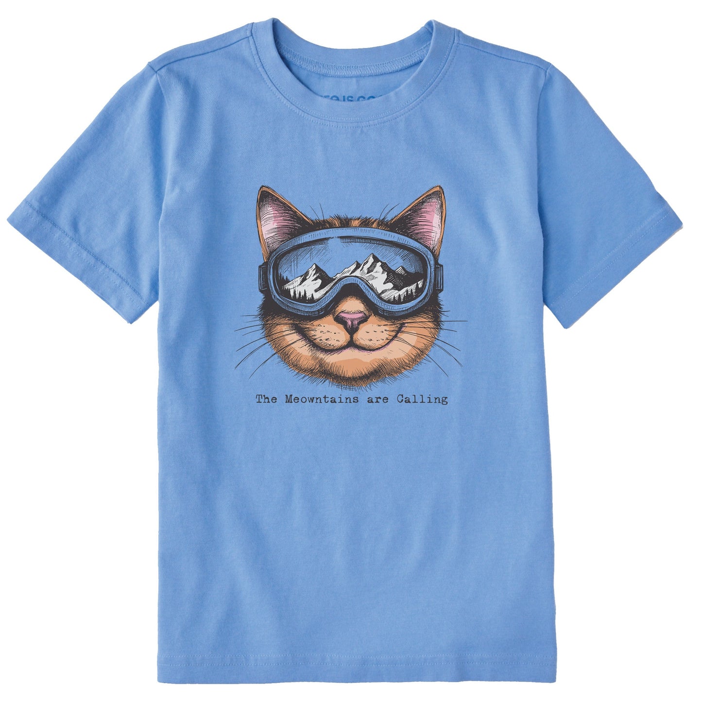 Kids The Meowntains are Calling Short Sleeve Crusher Tee
