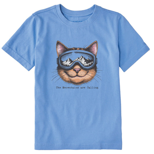 Kids The Meowntains are Calling Short Sleeve Crusher Tee