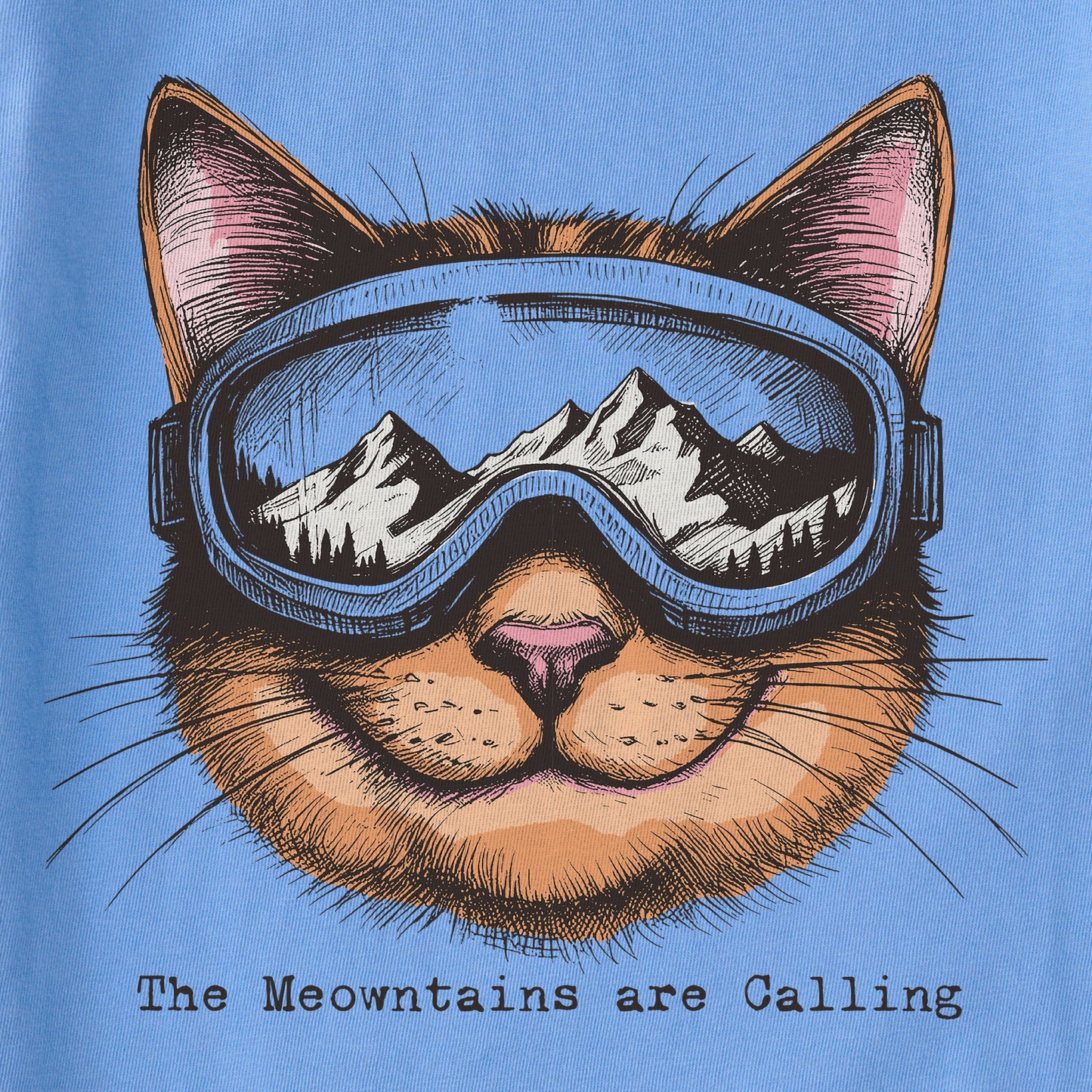 Kids The Meowntains are Calling Short Sleeve Crusher Tee