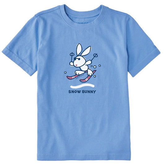 Kids Vintage Snow Bunny Short Sleeve Crusher Tee