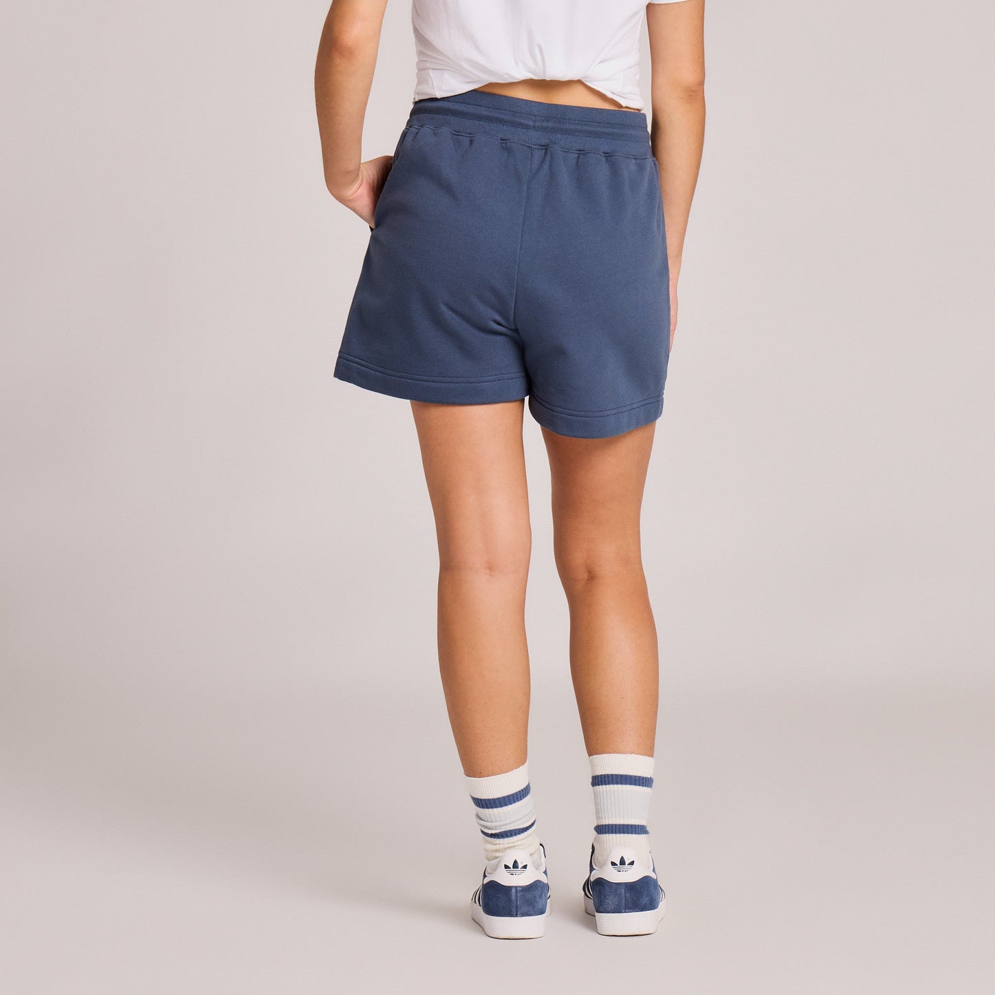 Women's Solid Good Vibes Fleece Shorts