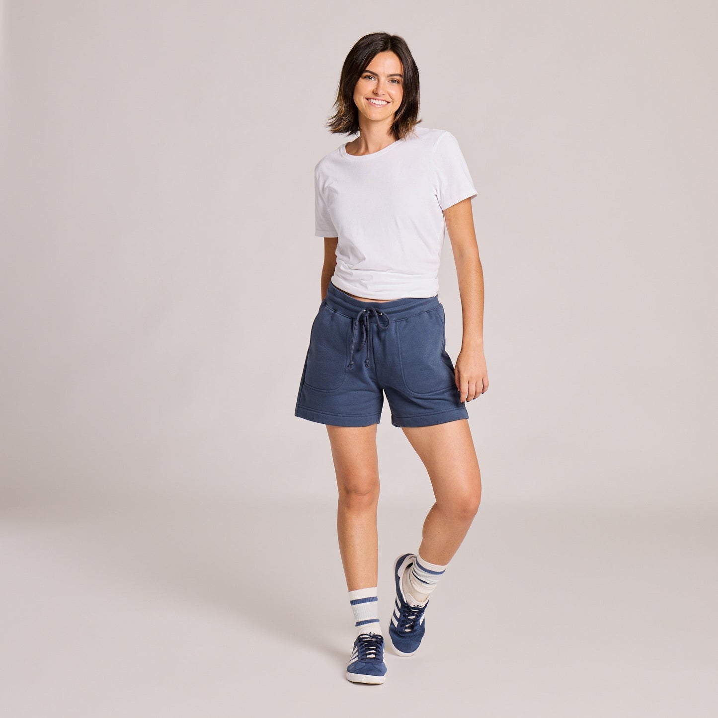 Women's Solid Good Vibes Fleece Shorts