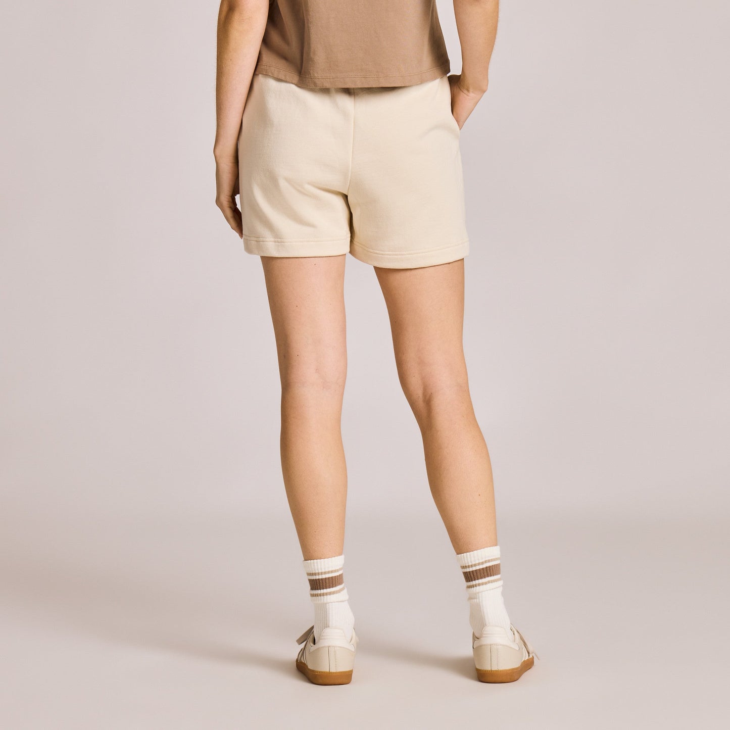 Women's Solid Good Vibes Fleece Shorts