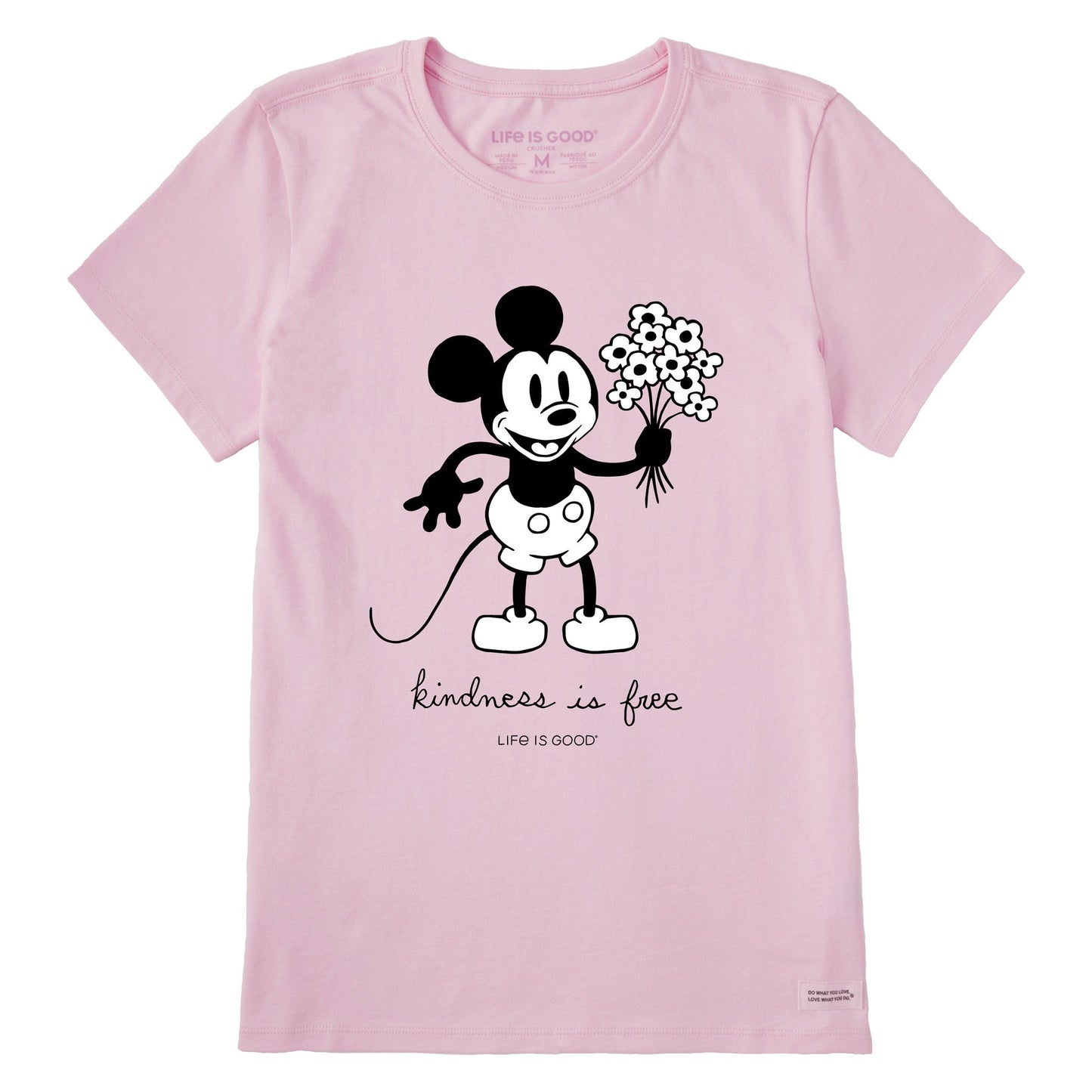 Women's Steamboat Willie Kindness Bouquet Short Sleeve Tee