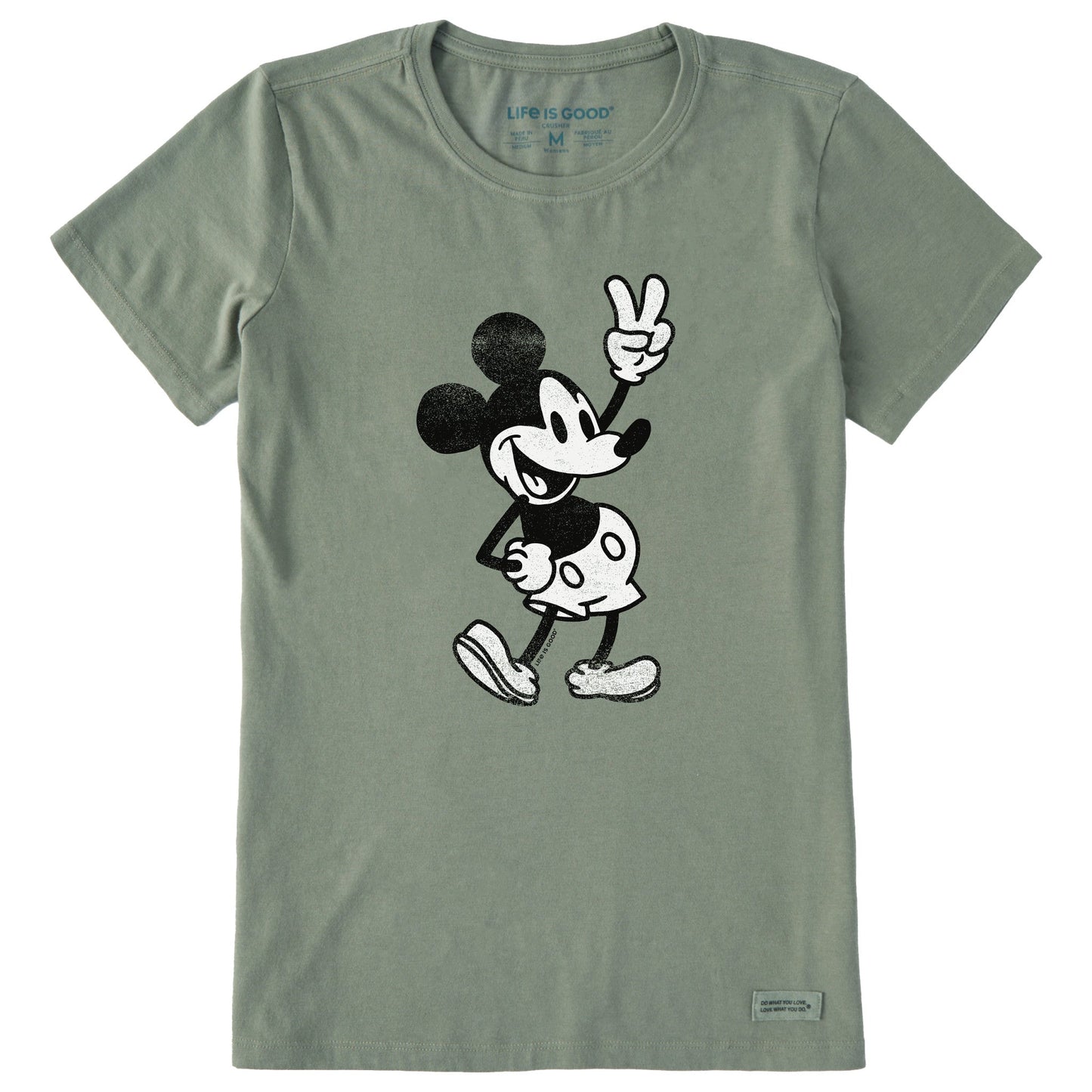 Women's Steamboat Willie Peace Short Sleeve Tee