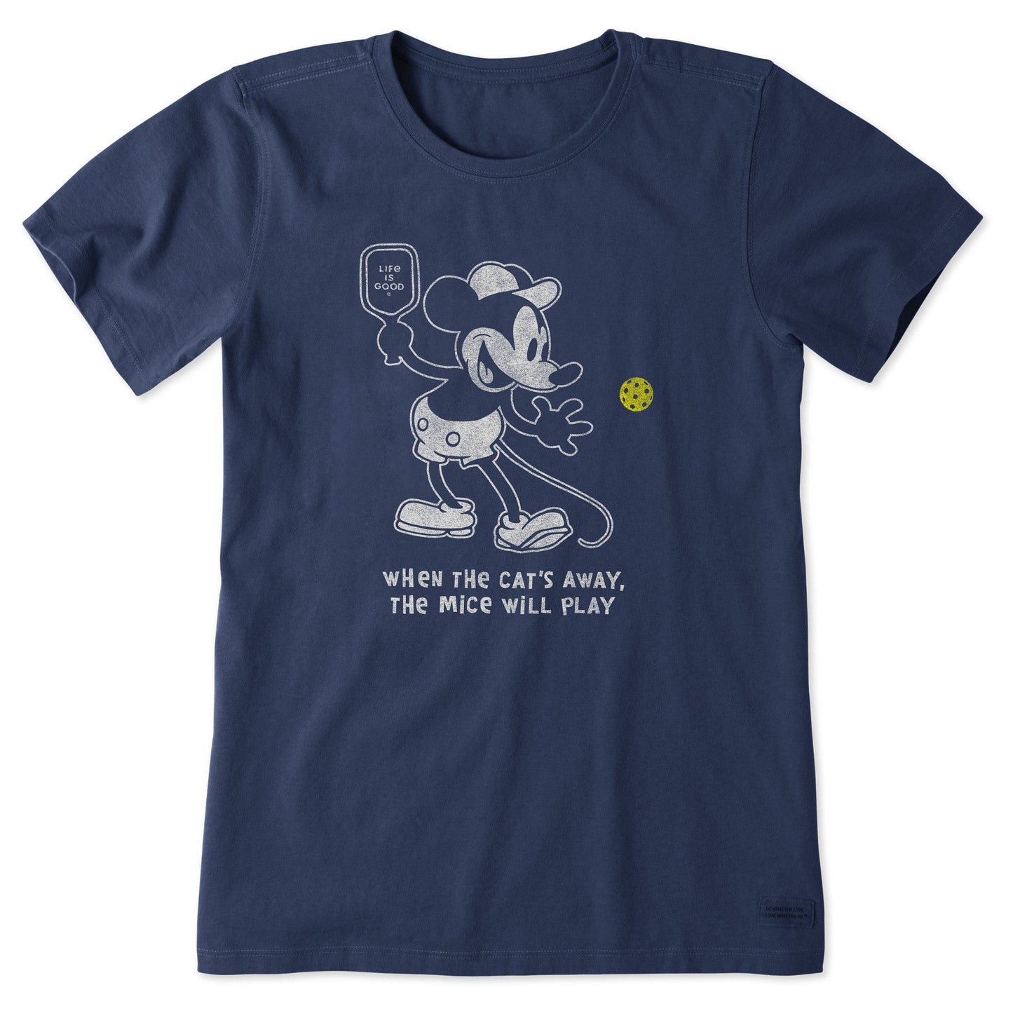 Women's Steamboat Willie Pickleball Short Sleeve Crusher Tee