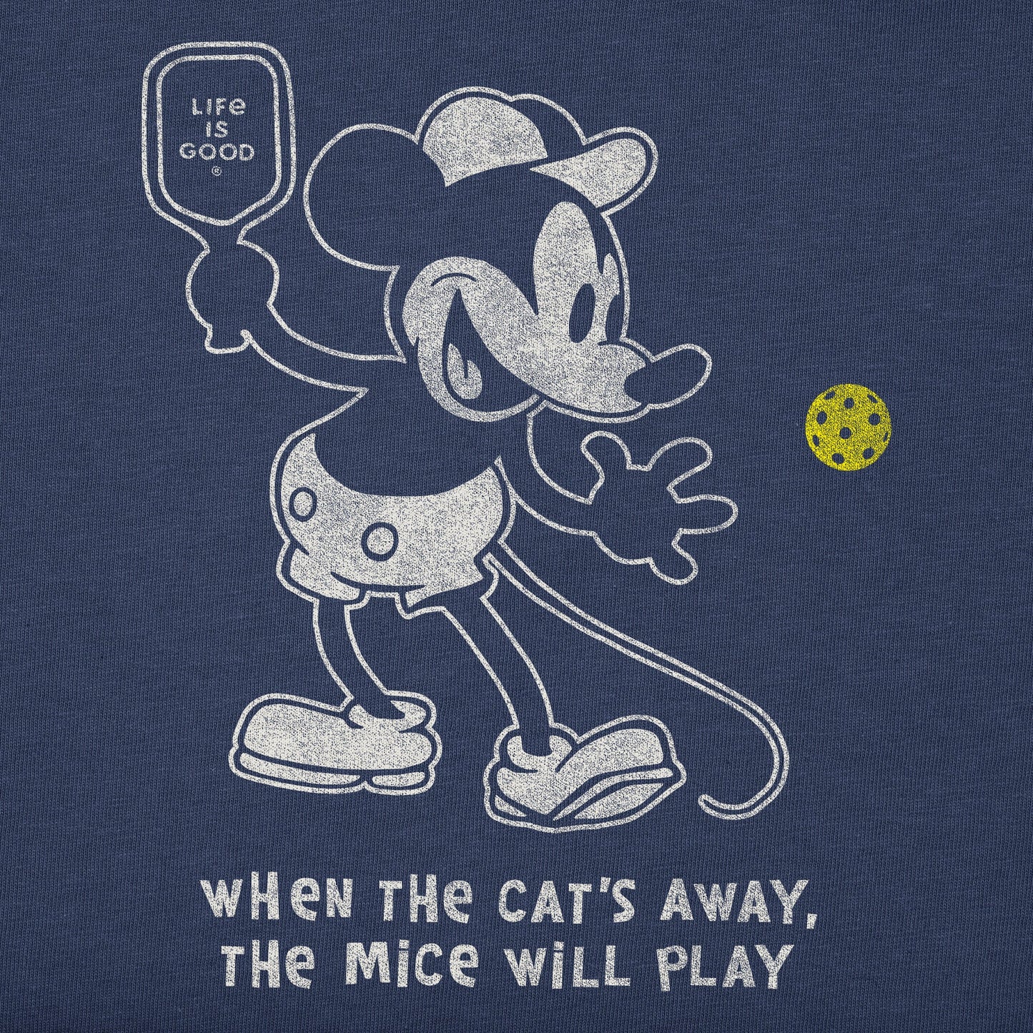 Women's Steamboat Willie Pickleball Short Sleeve Crusher Tee