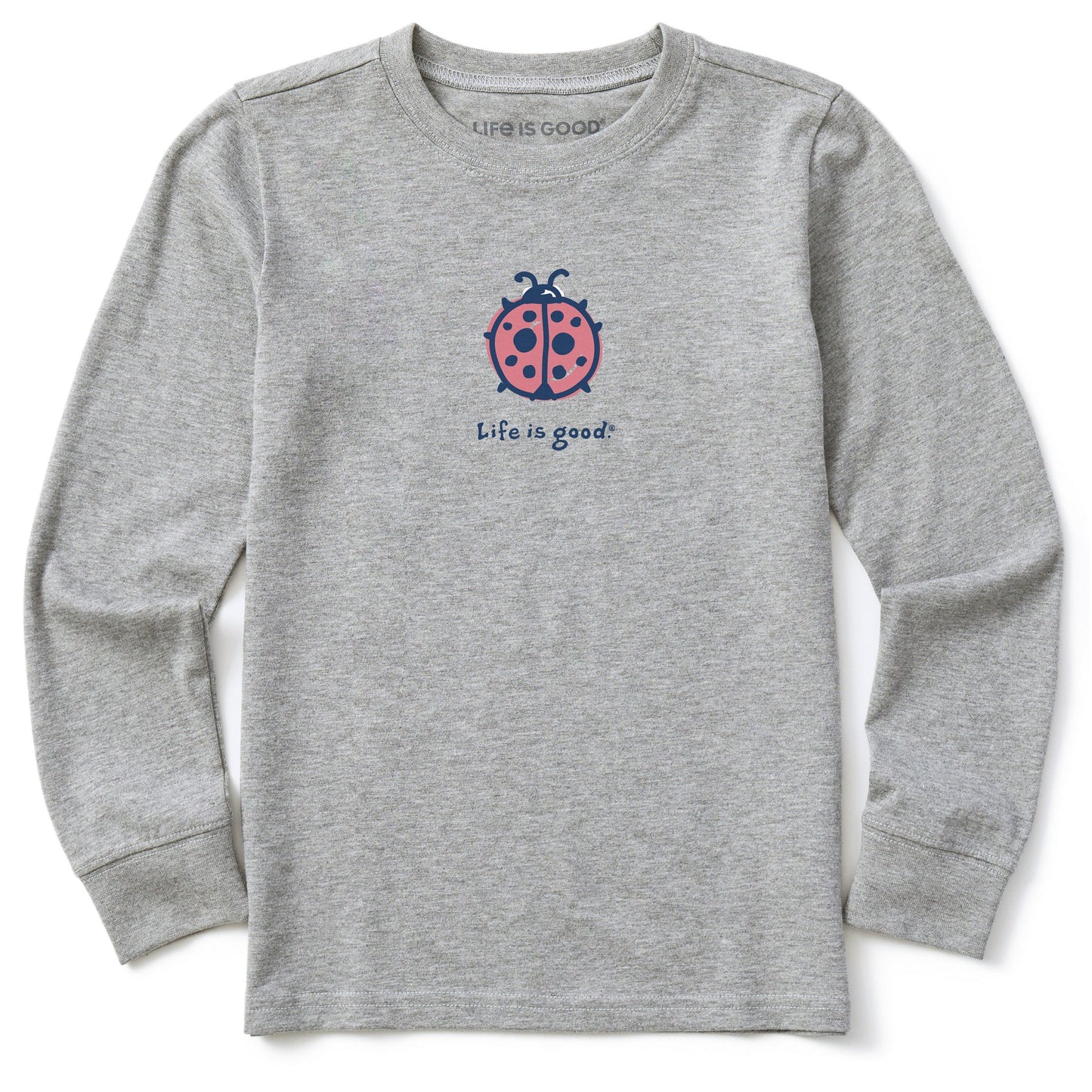 Kids Ladybug Long Sleeve Crusher Tee