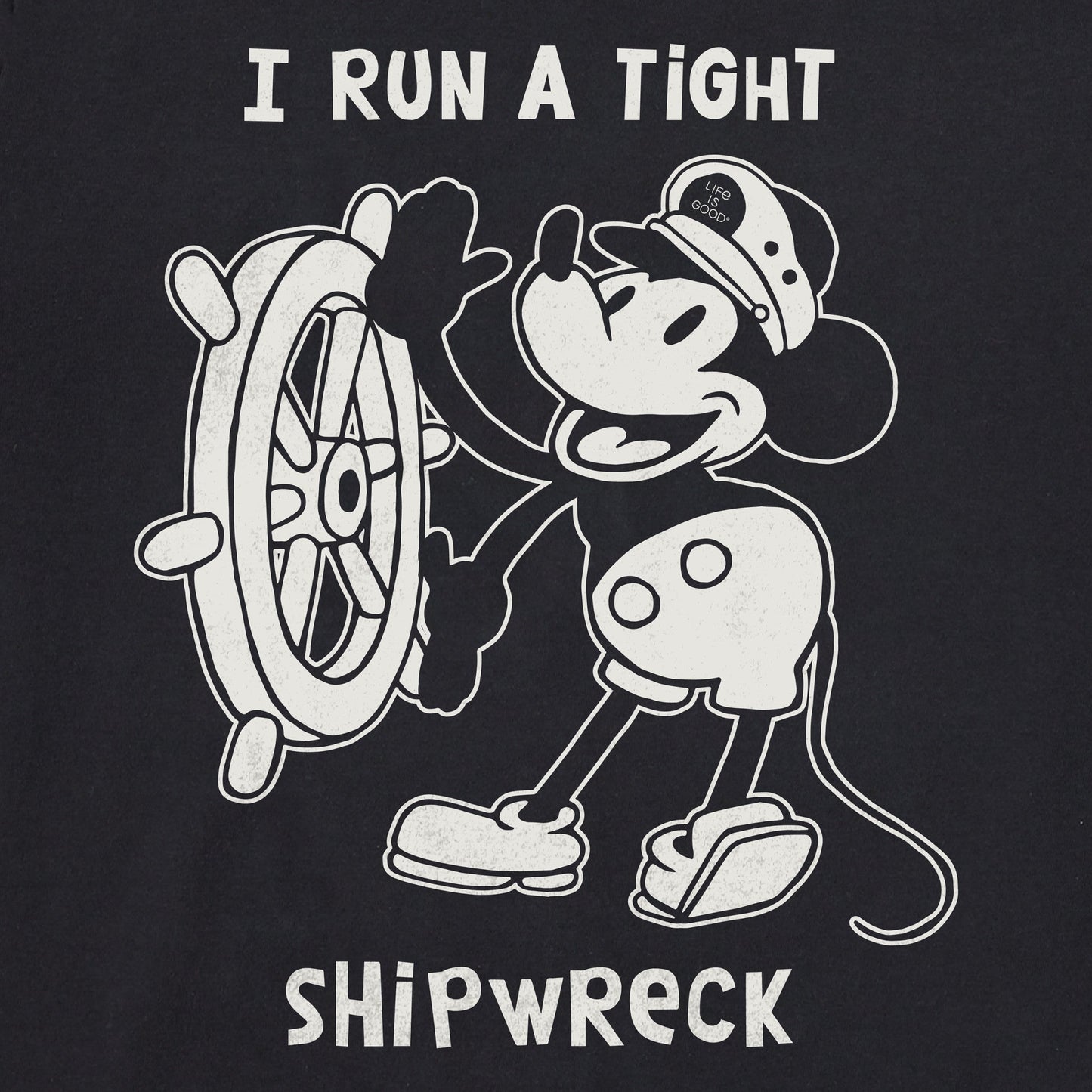 Men's Willie Tight Shipwreck Short Sleeve Tee