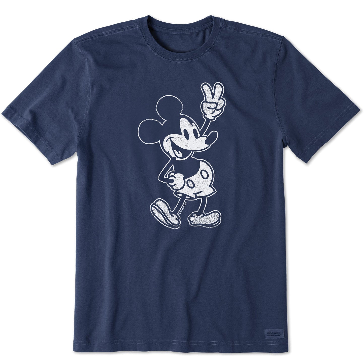 Men's Steamboat Willie Peace Short Sleeve Crusher Tee