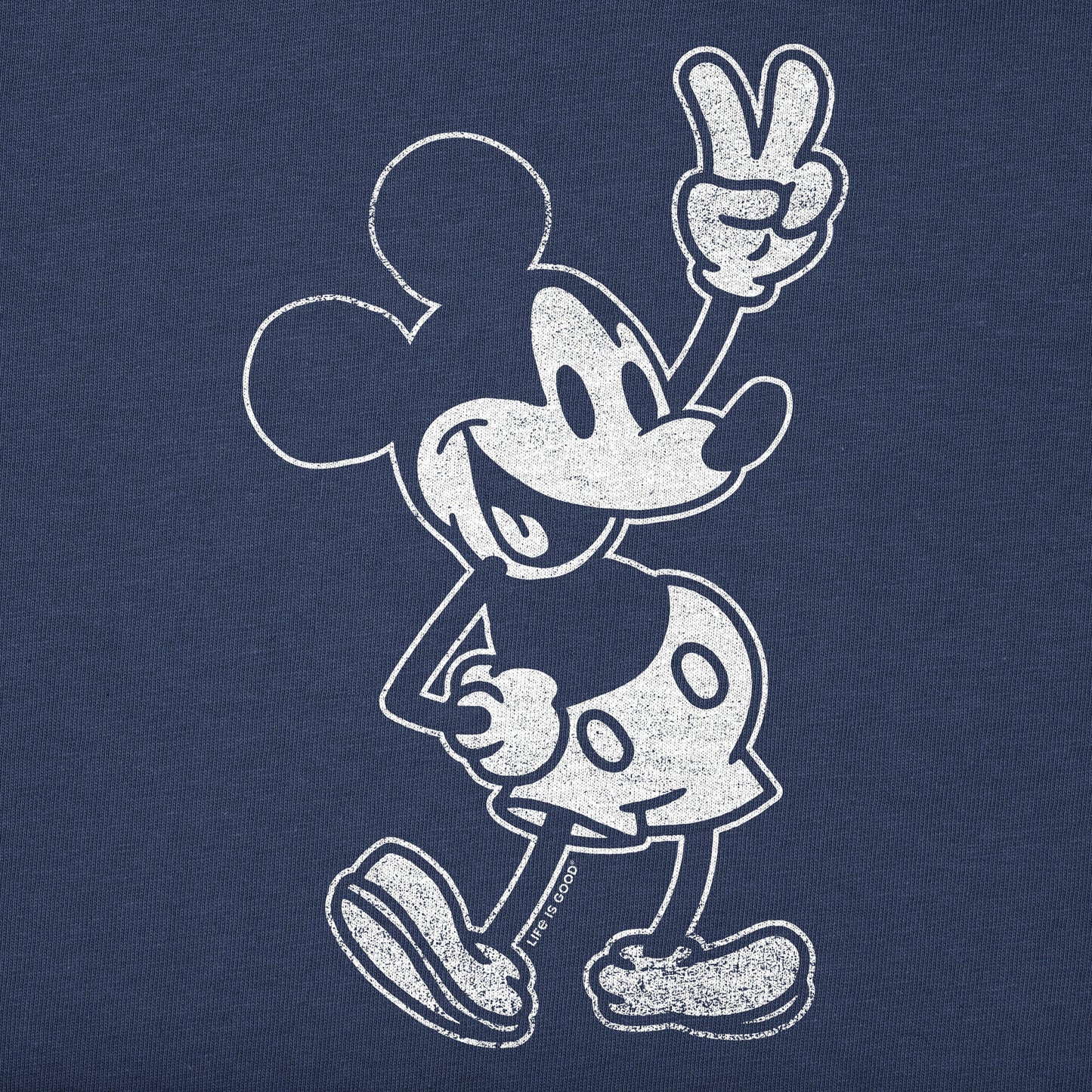 Men's Steamboat Willie Peace Short Sleeve Crusher Tee