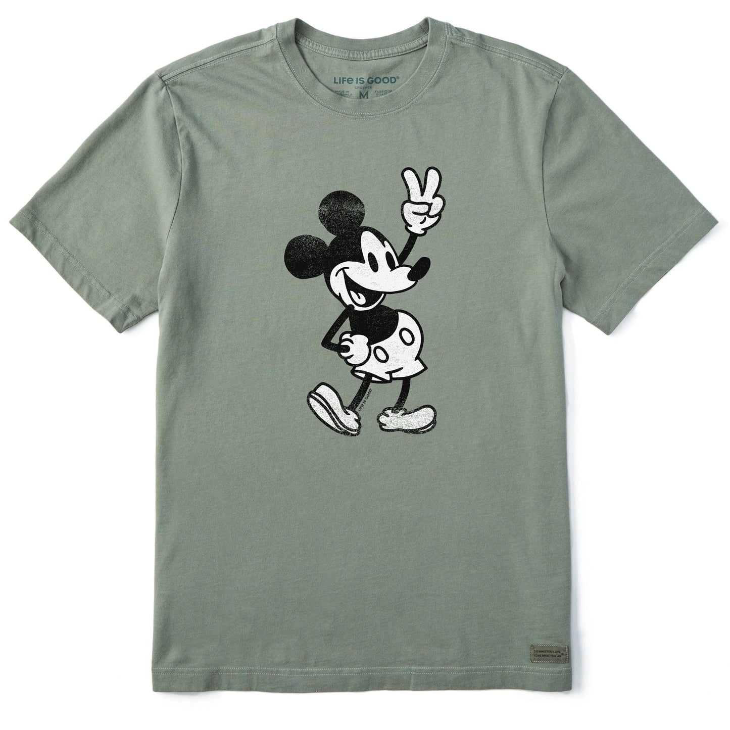 Men's Steamboat Willie Peace Short Sleeve Crusher Tee