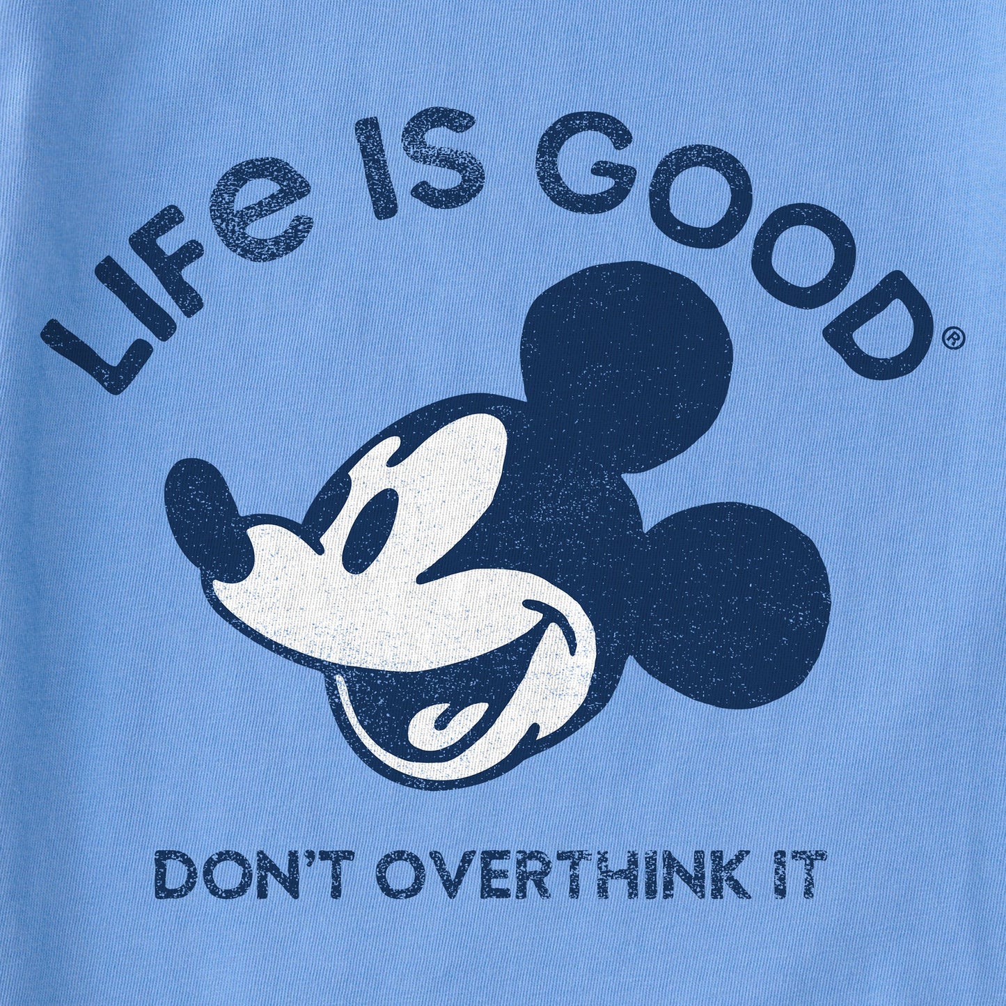 Women's Steamboat Willie Don't Overthink Short Sleeve Crusher Vee