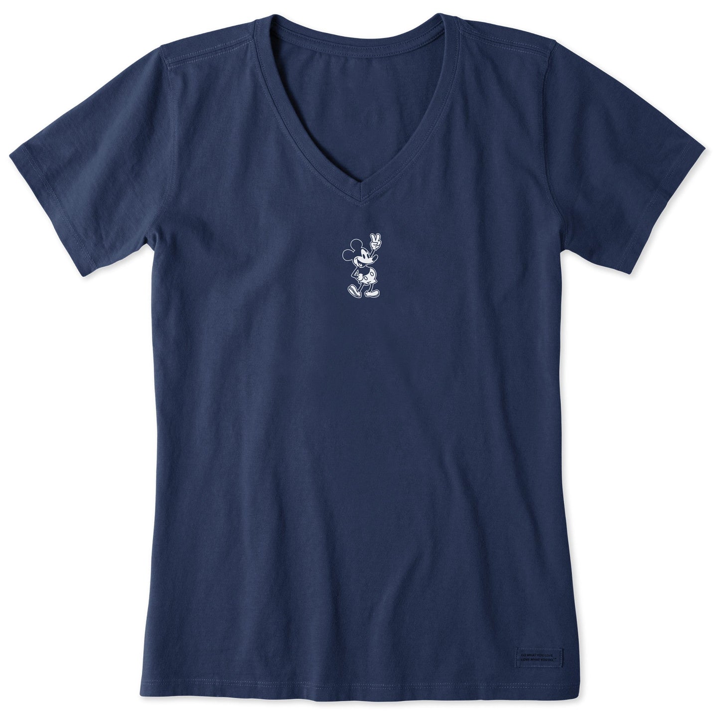 Women's Steamboat Willie Peace Mini Short Sleeve Crusher Vee