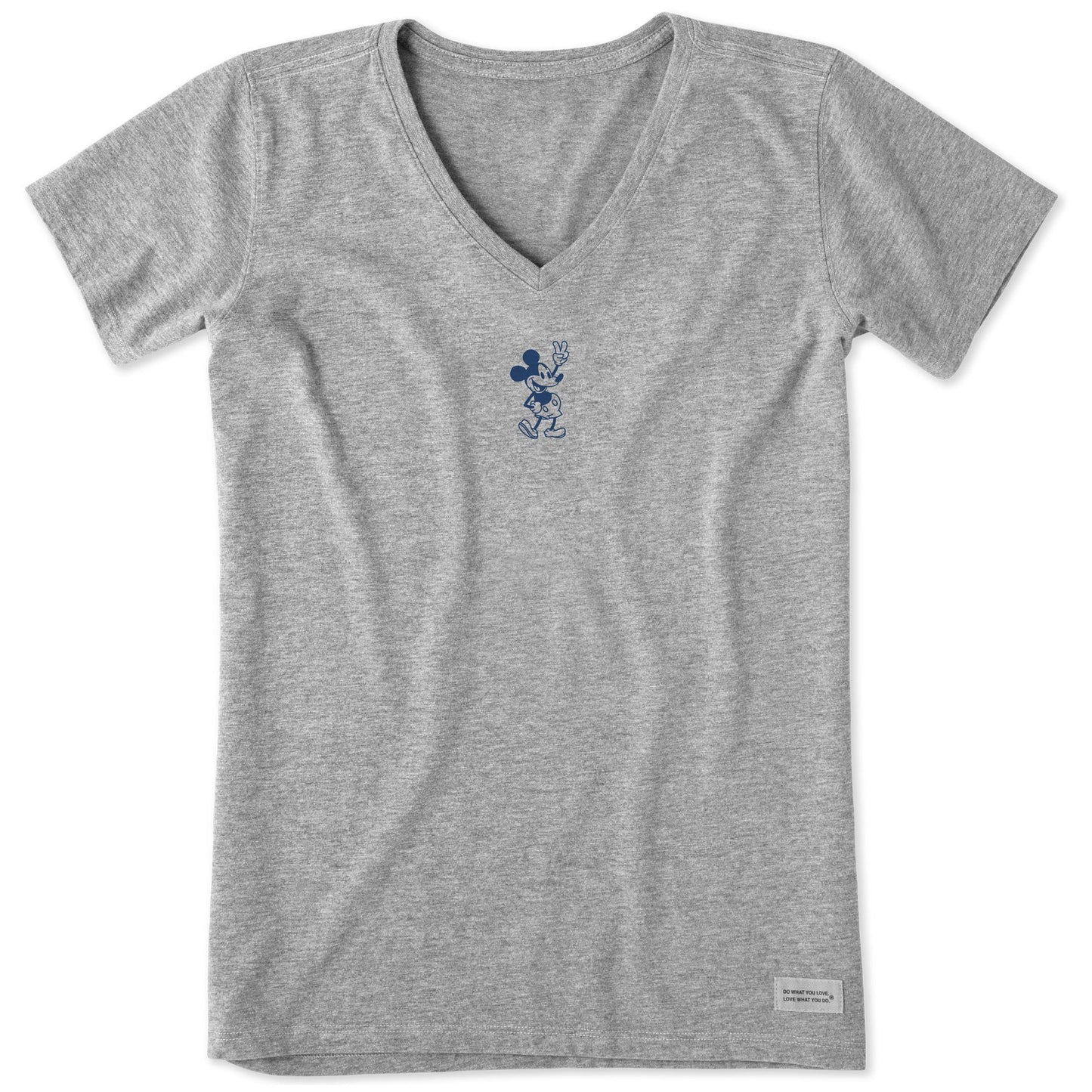 Women's Steamboat Willie Peace Mini Short Sleeve Crusher Vee