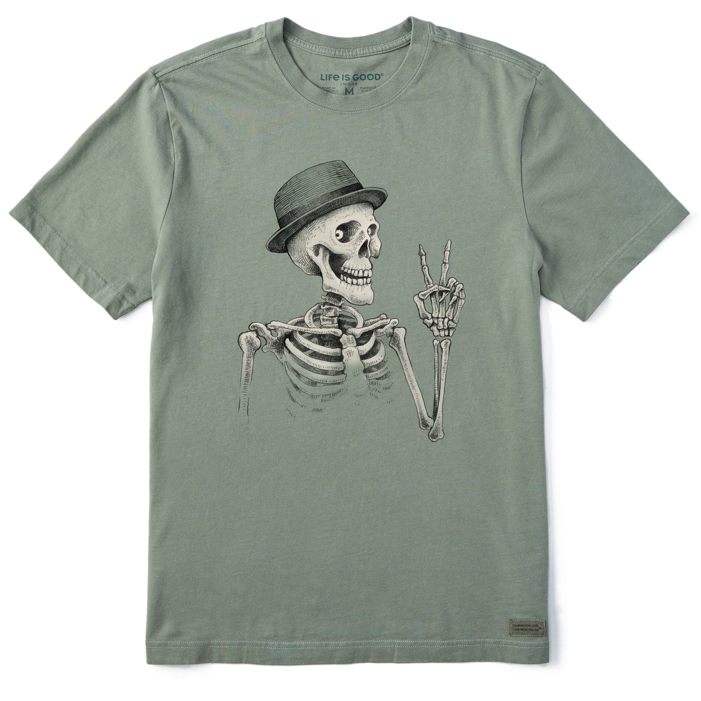 Men's Peaceful Bones Short Sleeve Crusher Tee