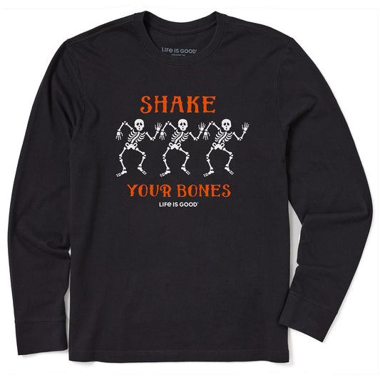 Men's Shake your Bones Skeletons Long Sleeve Crusher Tee