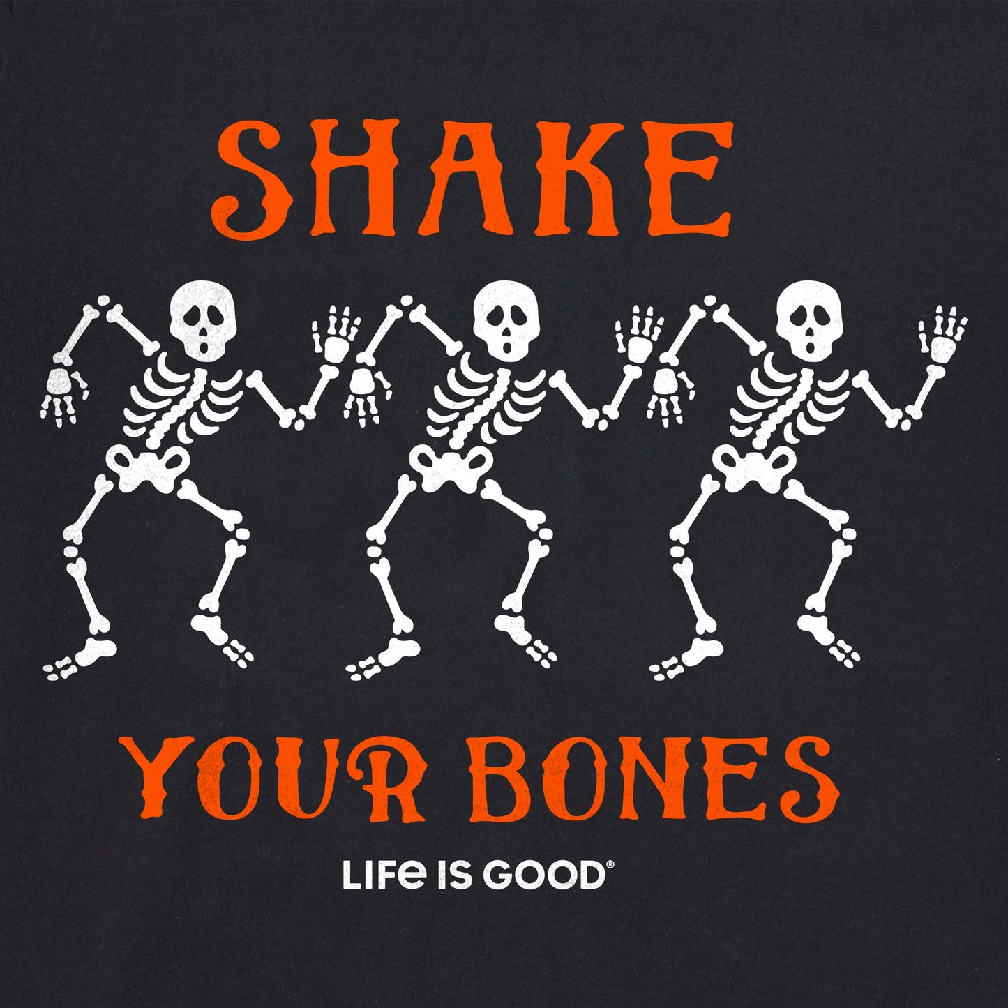 Women's Shake your Bones Skeletons Long Sleeve Crusher Vee