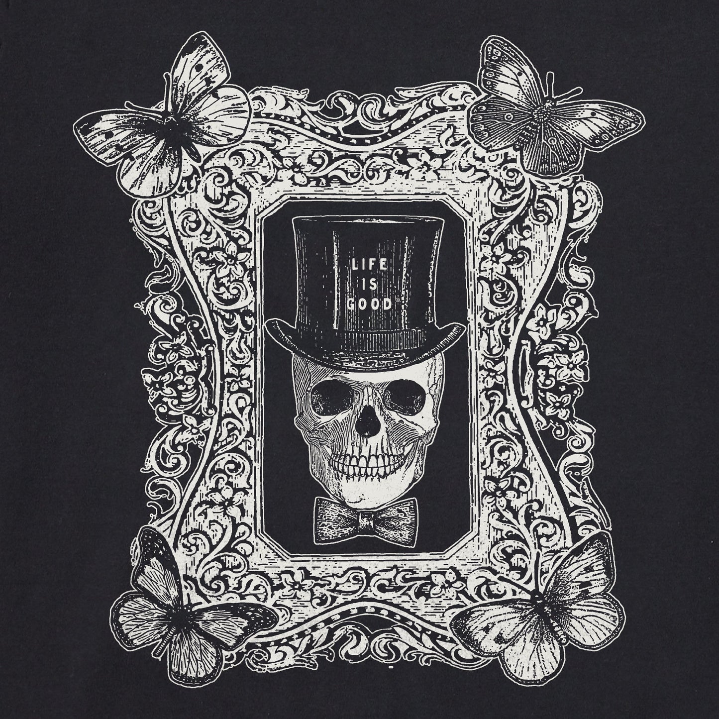 Women's Antique Treat Every Day Skull Long Sleeve Crusher Tee