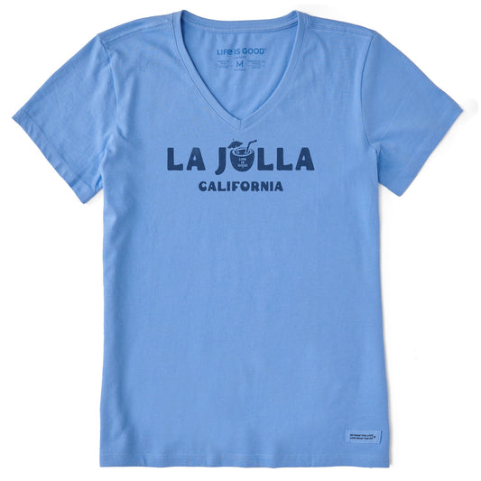 Women's Tropical La Jolla Short Sleeve Crusher Vee
