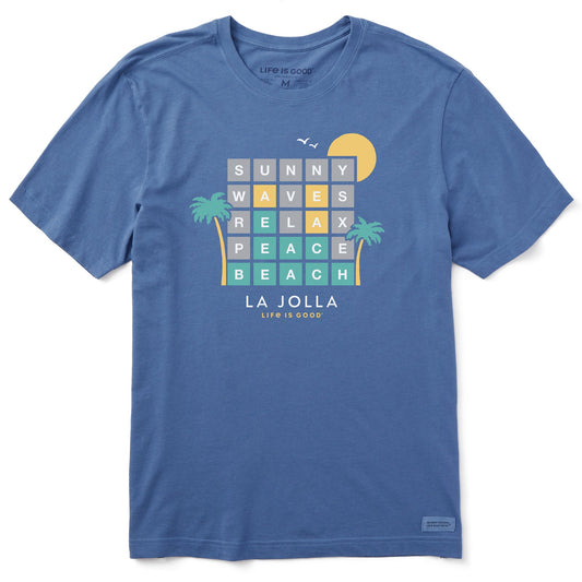 Men's La Jolla Word Game Short Sleeve Crusher Tee
