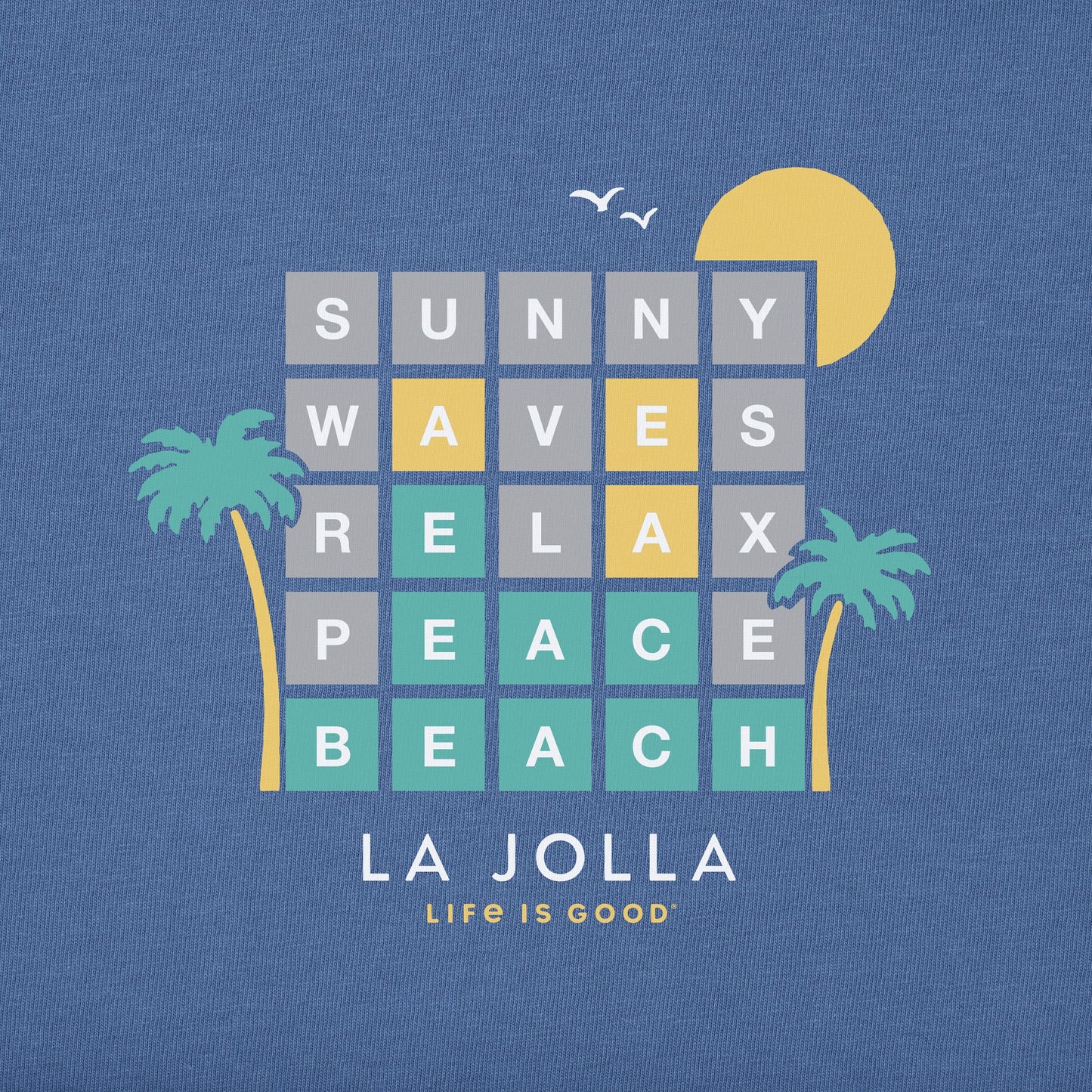 Men's La Jolla Word Game Short Sleeve Crusher Tee
