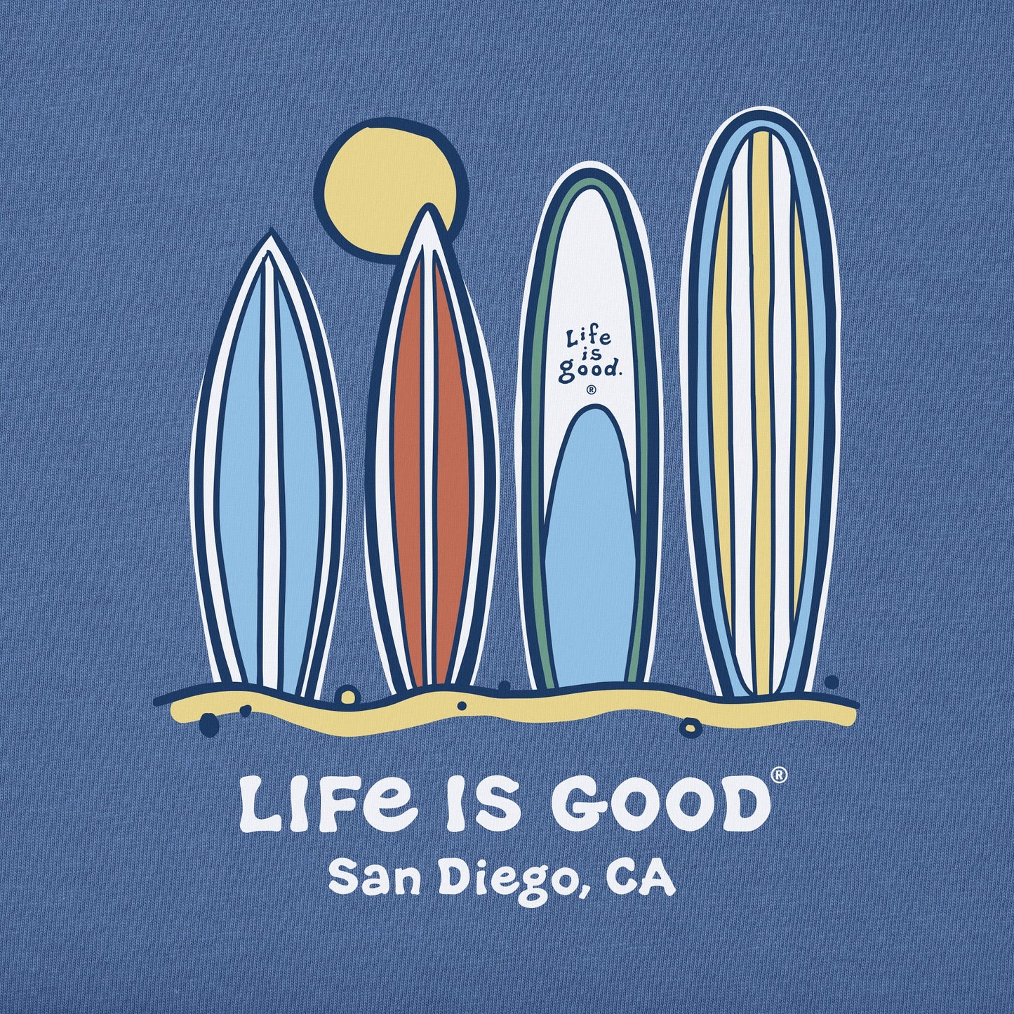 Men's San Diego Surf Boards Short Sleeve Crusher Tee