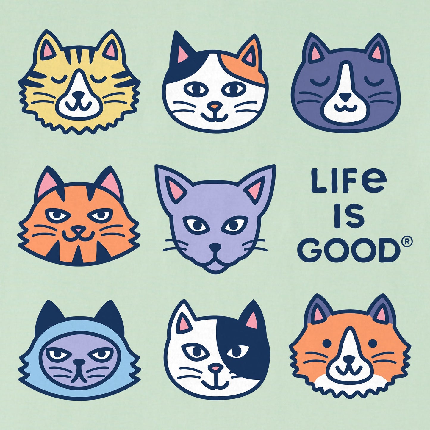 Women's Cute Cats Short Sleeve Crusher Boxy Tee