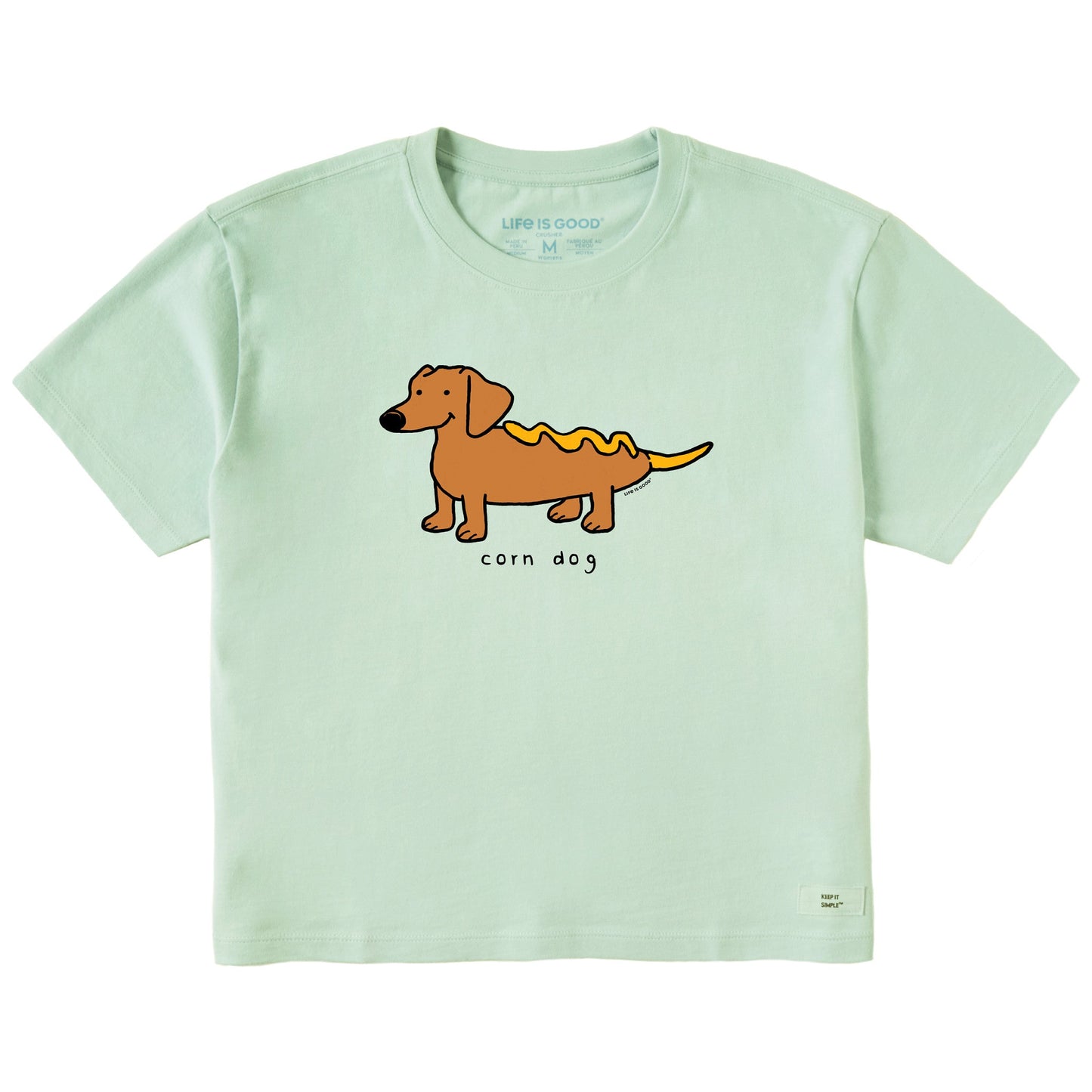 Women's Corn Dog Short Sleeve Crusher Boxy Tee