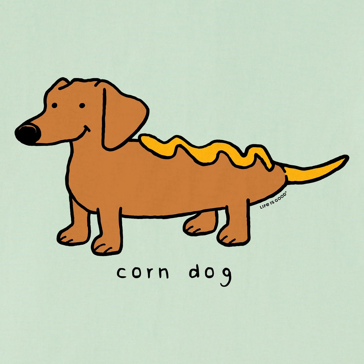 Women's Corn Dog Short Sleeve Crusher Boxy Tee