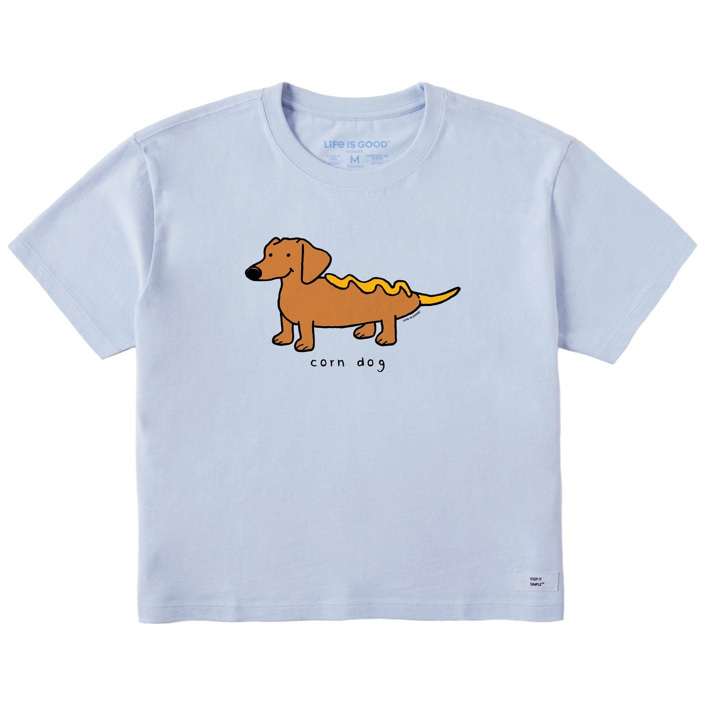 Women's Corn Dog Short Sleeve Crusher Boxy Tee