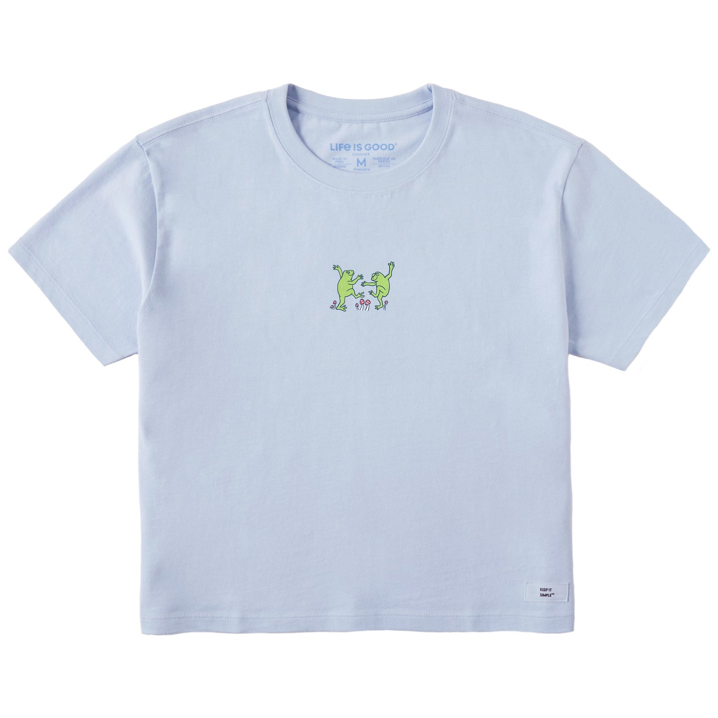 Women's Dancing Frogs Short Sleeve Crusher Boxy Tee