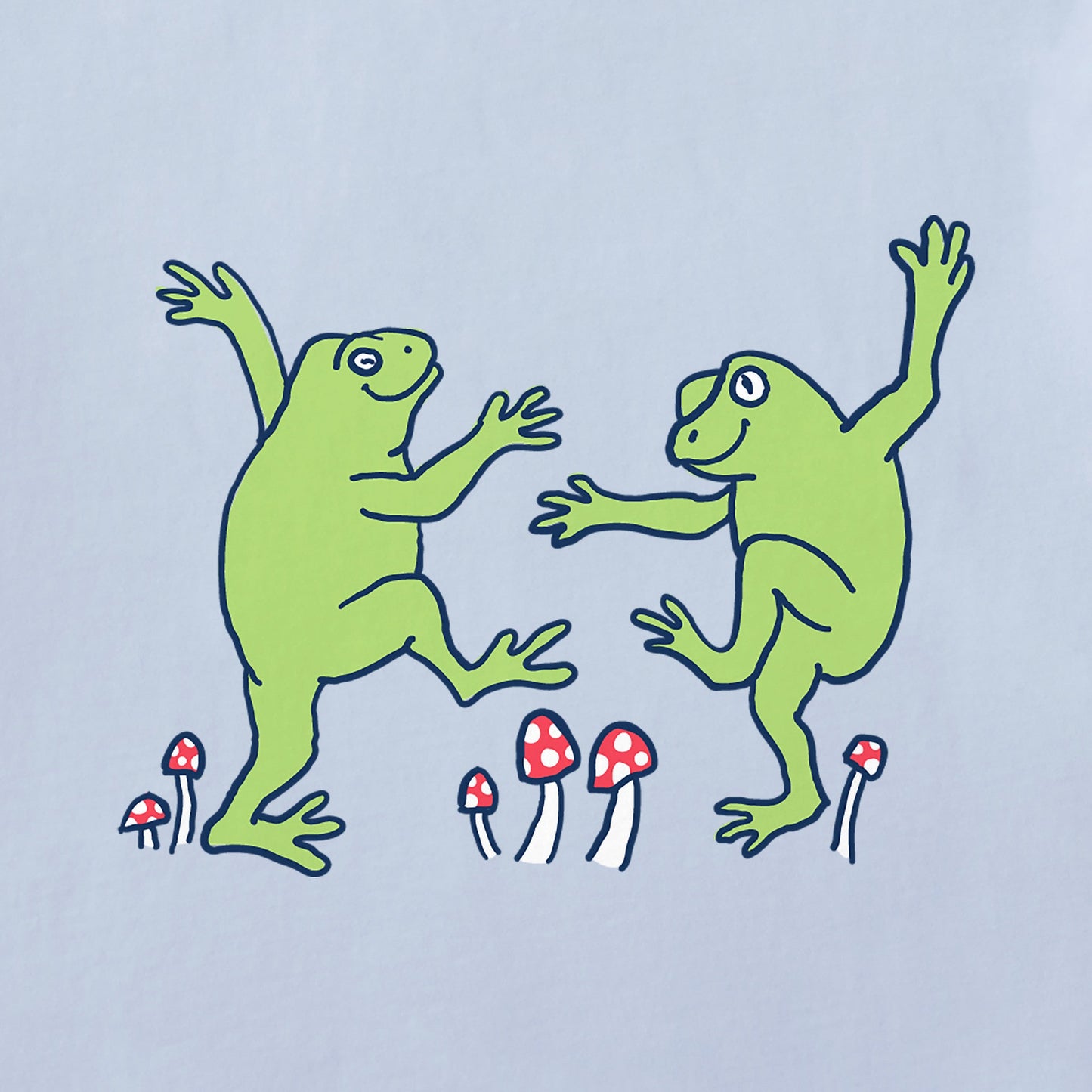 Women's Dancing Frogs Short Sleeve Crusher Boxy Tee