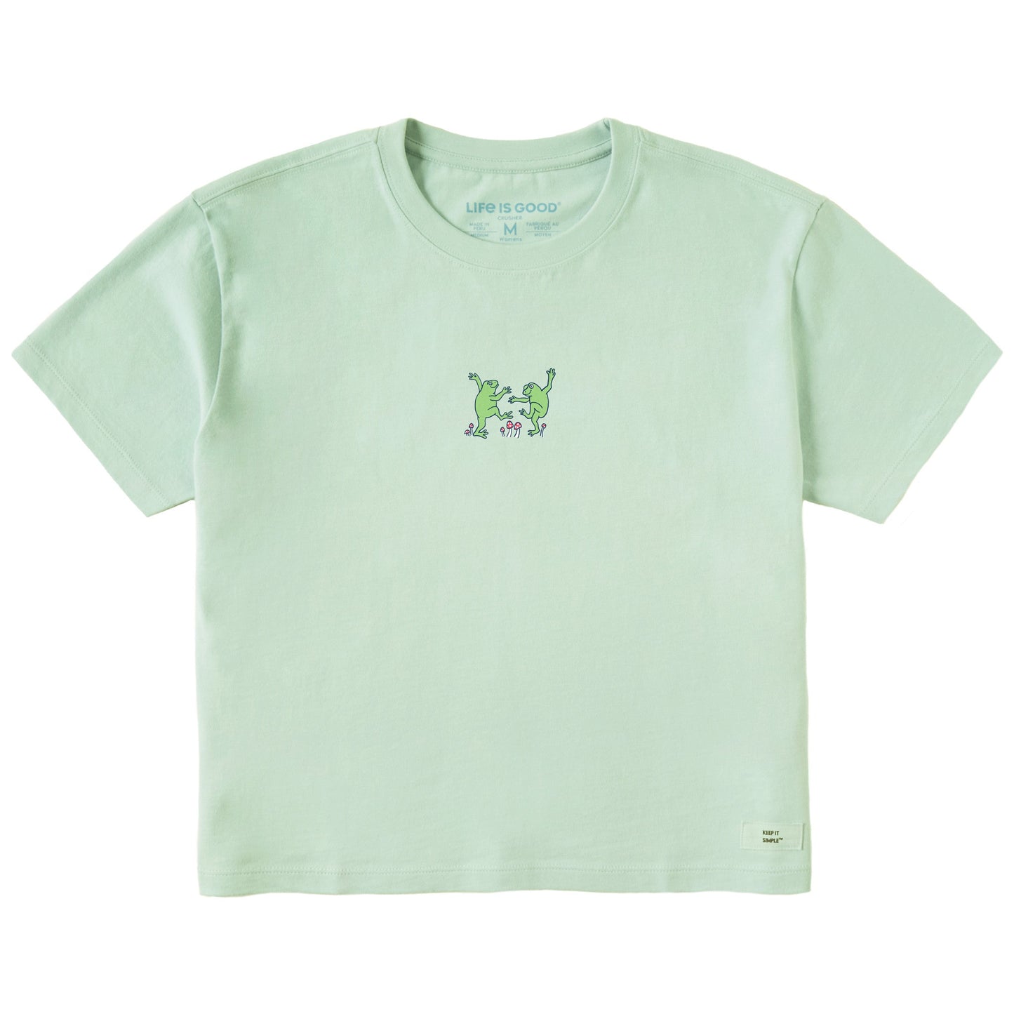 Women's Dancing Frogs Short Sleeve Crusher Boxy Tee