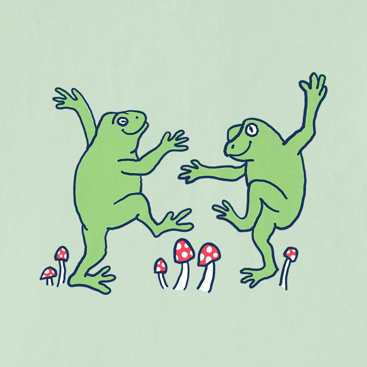 Women's Dancing Frogs Short Sleeve Crusher Boxy Tee