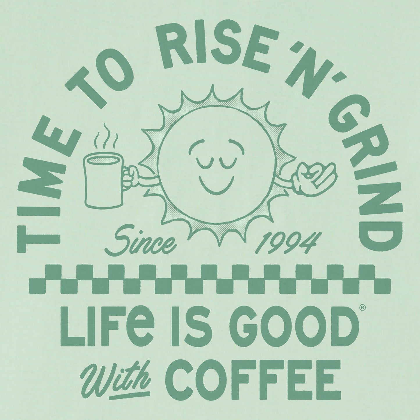 Women's Showtime Rise Coffee Sun Short Sleeve Crusher Boxy Tee